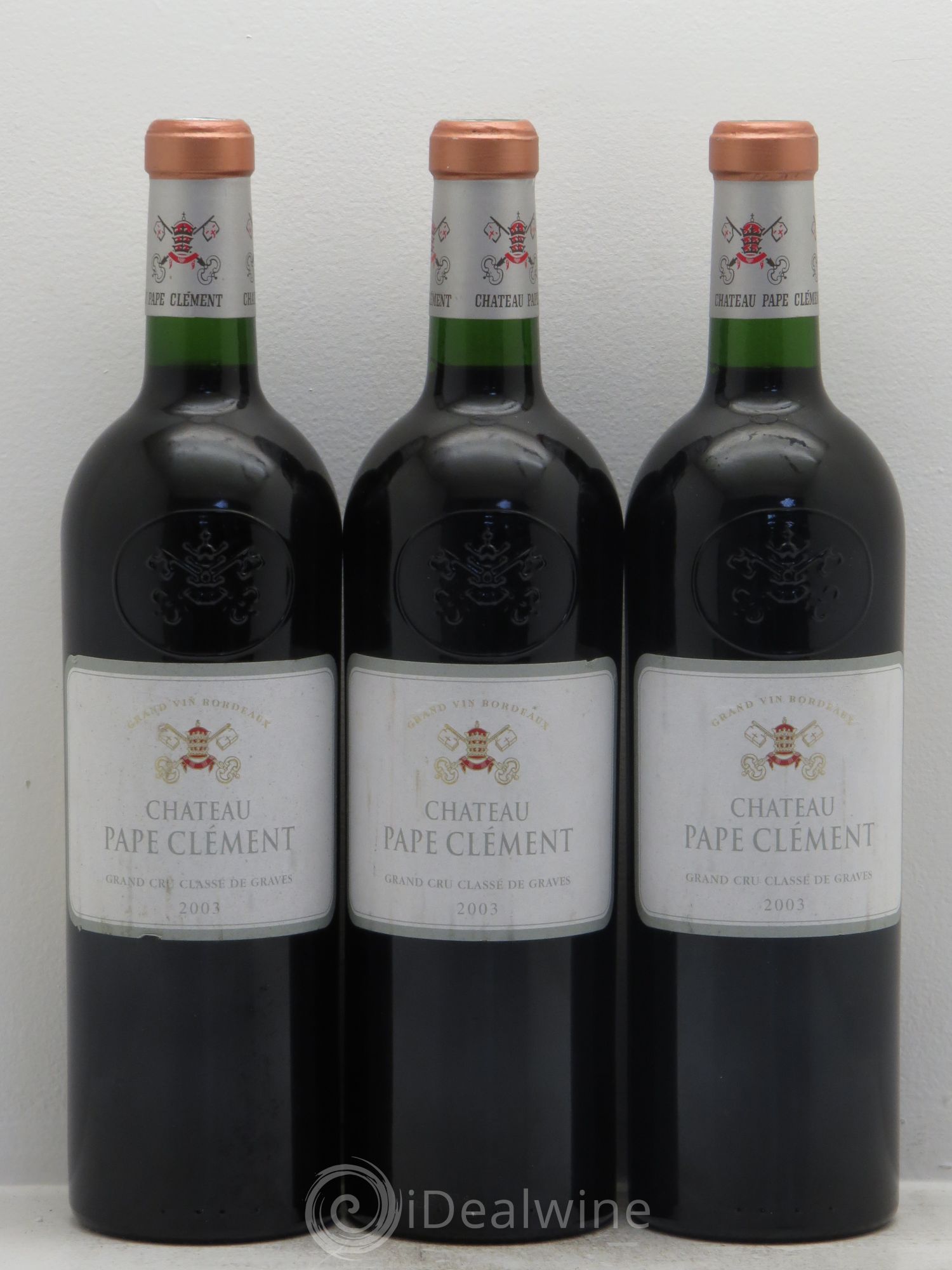 Château Pape Clément Cru Classé de Graves 2003 - Lot de 3 bouteilles - 0