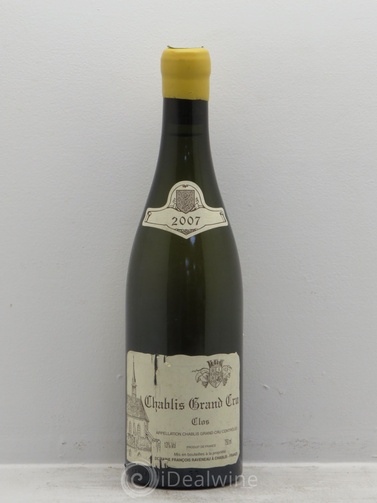 Chablis Grand Cru Clos Raveneau (Domaine) 2007 - Lot de 1 bouteille - 0