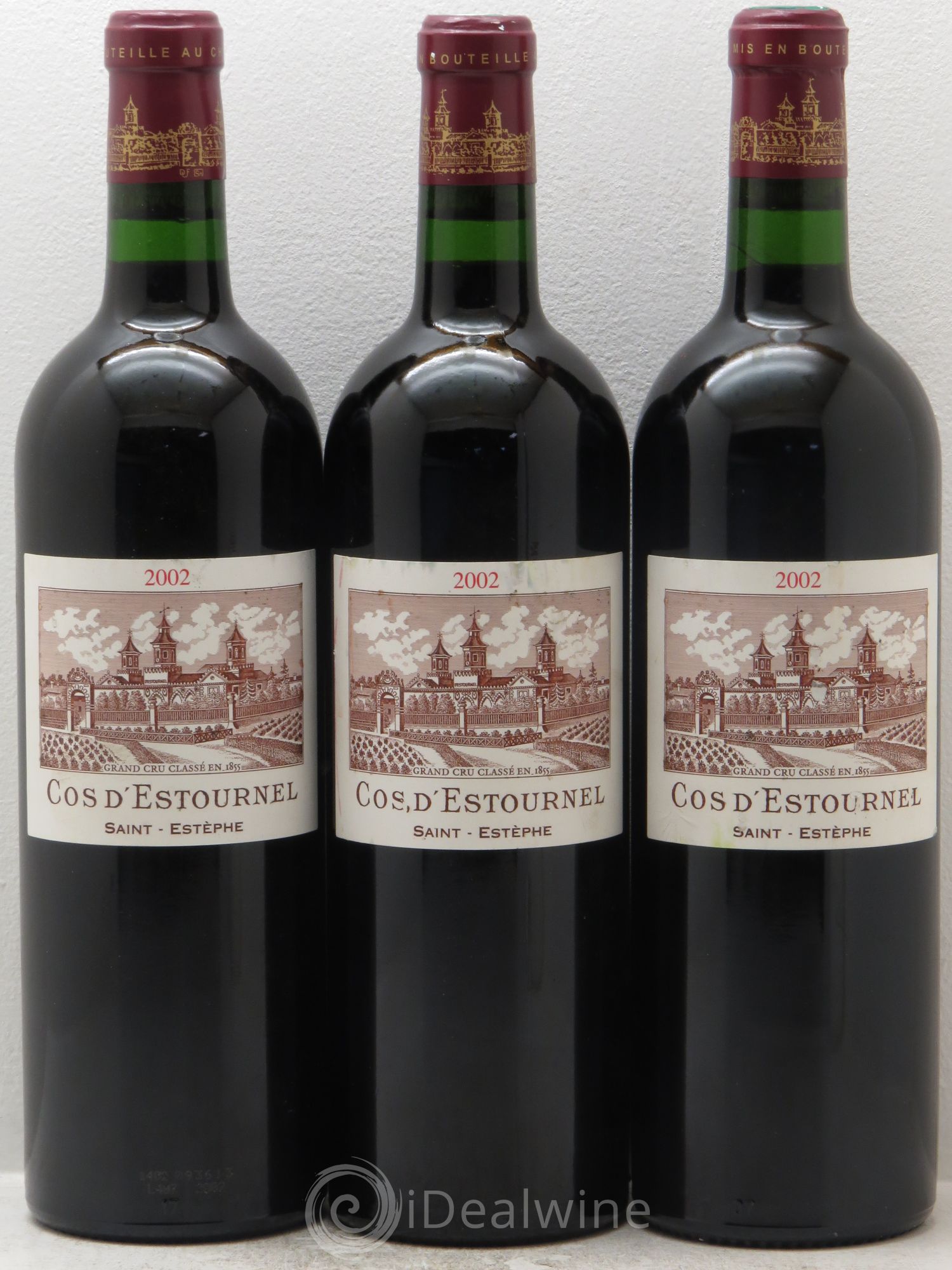 Cos d'Estournel 2ème Grand Cru Classé 2002 - Lot de 3 bouteilles - 0