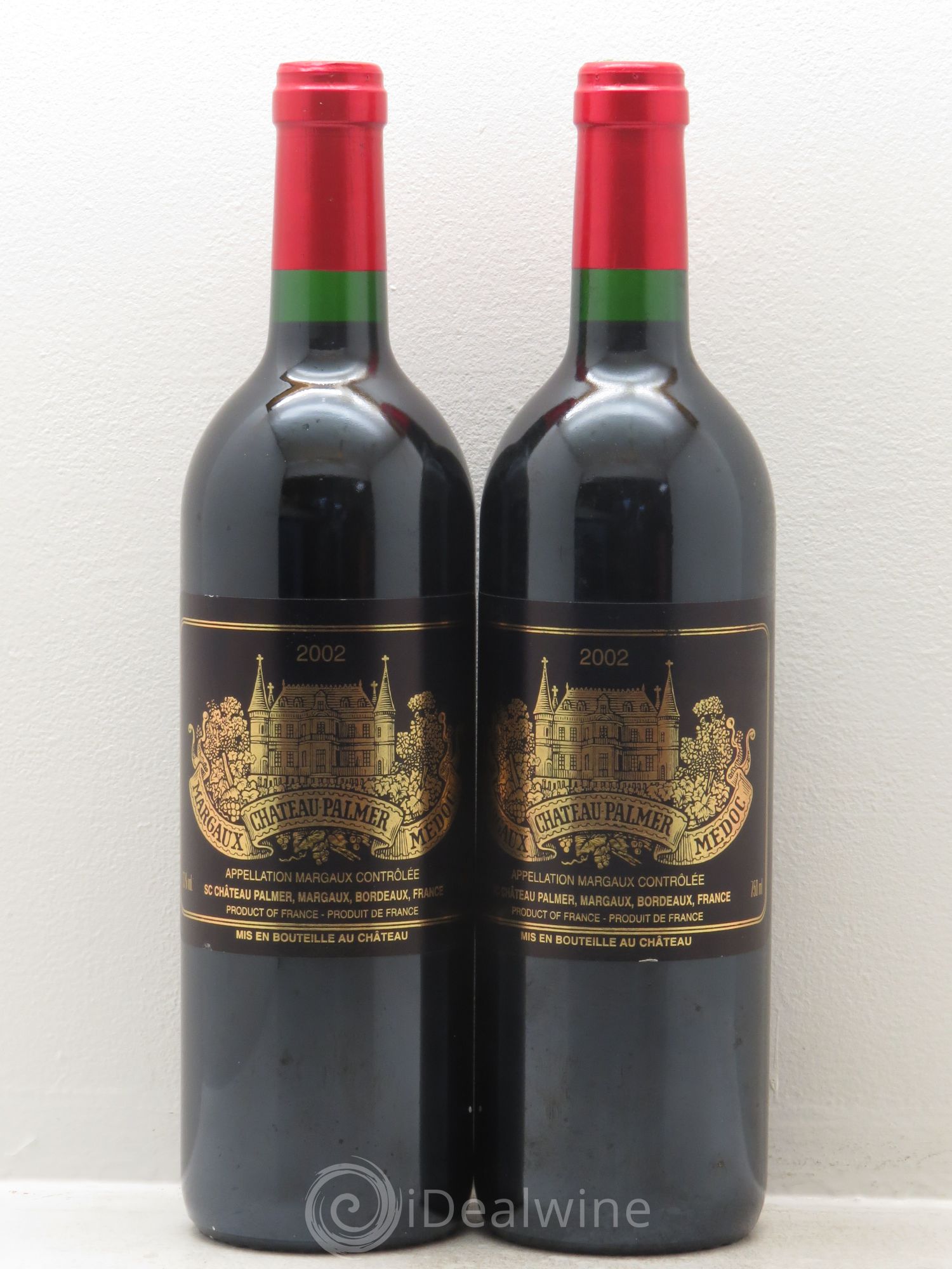 Château Palmer 3ème Grand Cru Classé 2002 - Lot de 2 bouteilles - 0