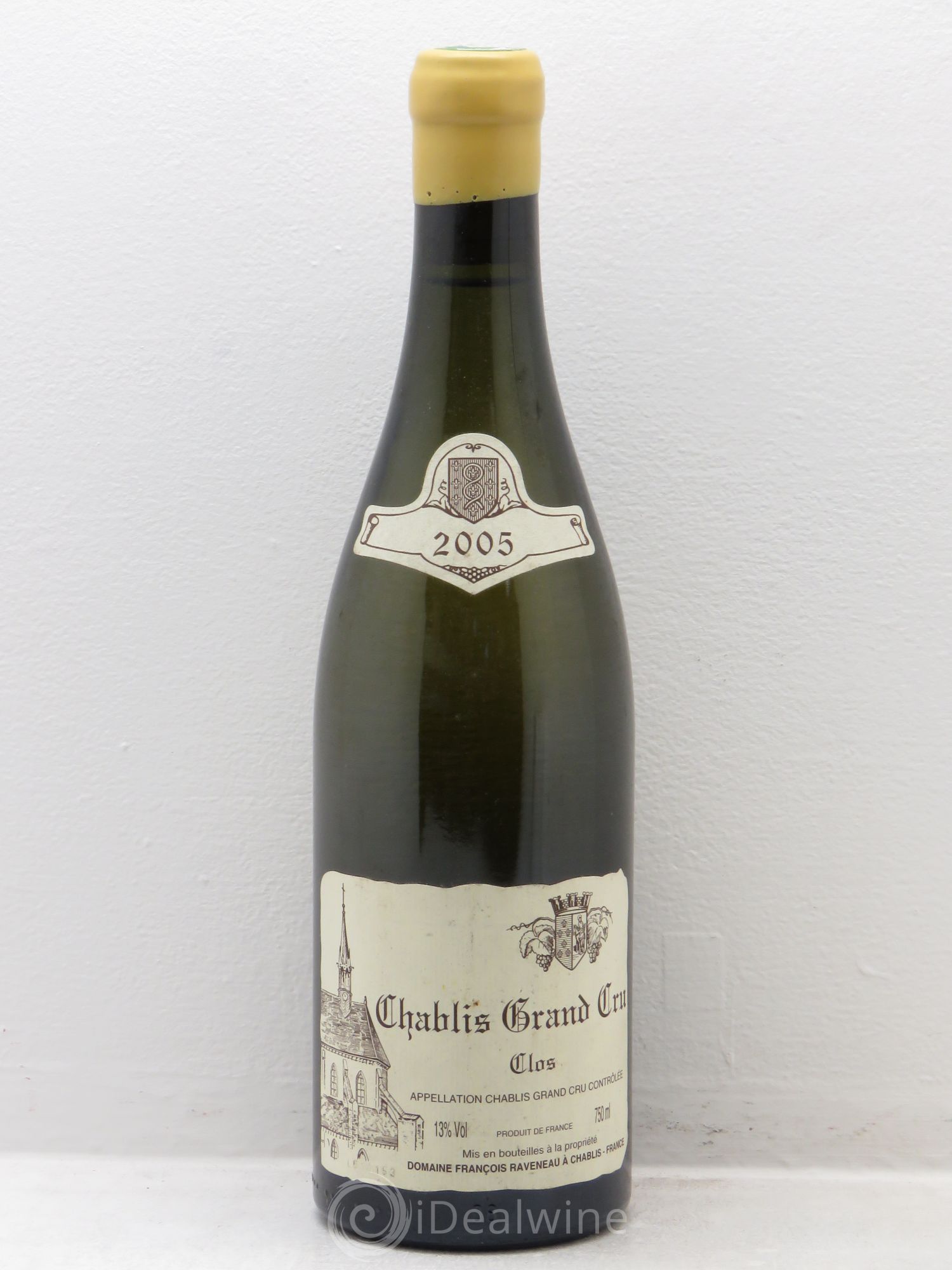 Chablis Grand Cru Clos Raveneau (Domaine) 2005 - Lot de 1 bouteille - 0