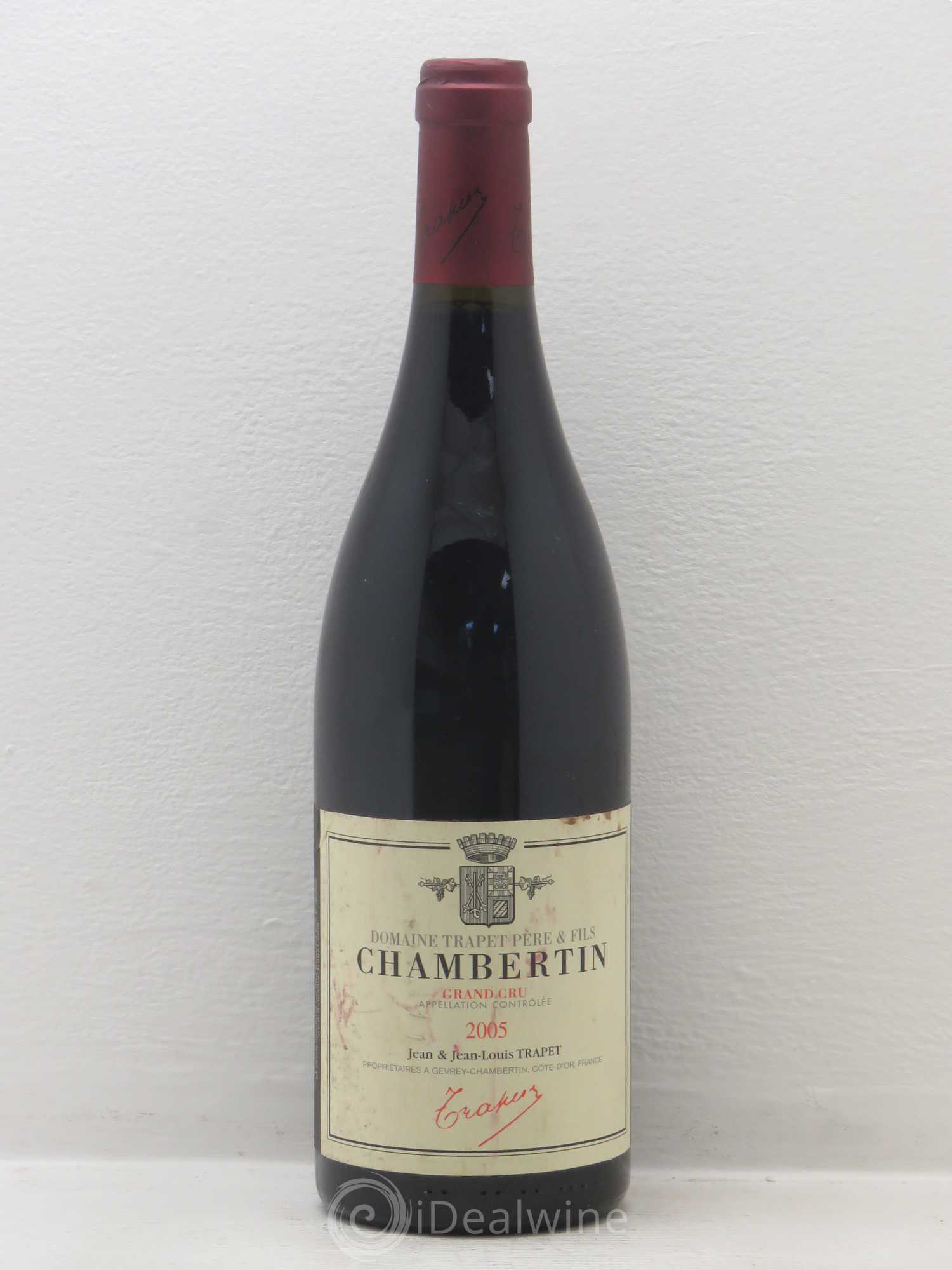 Chambertin Grand Cru Domaine Trapet 2005 - Lot de 1 bouteille - 0