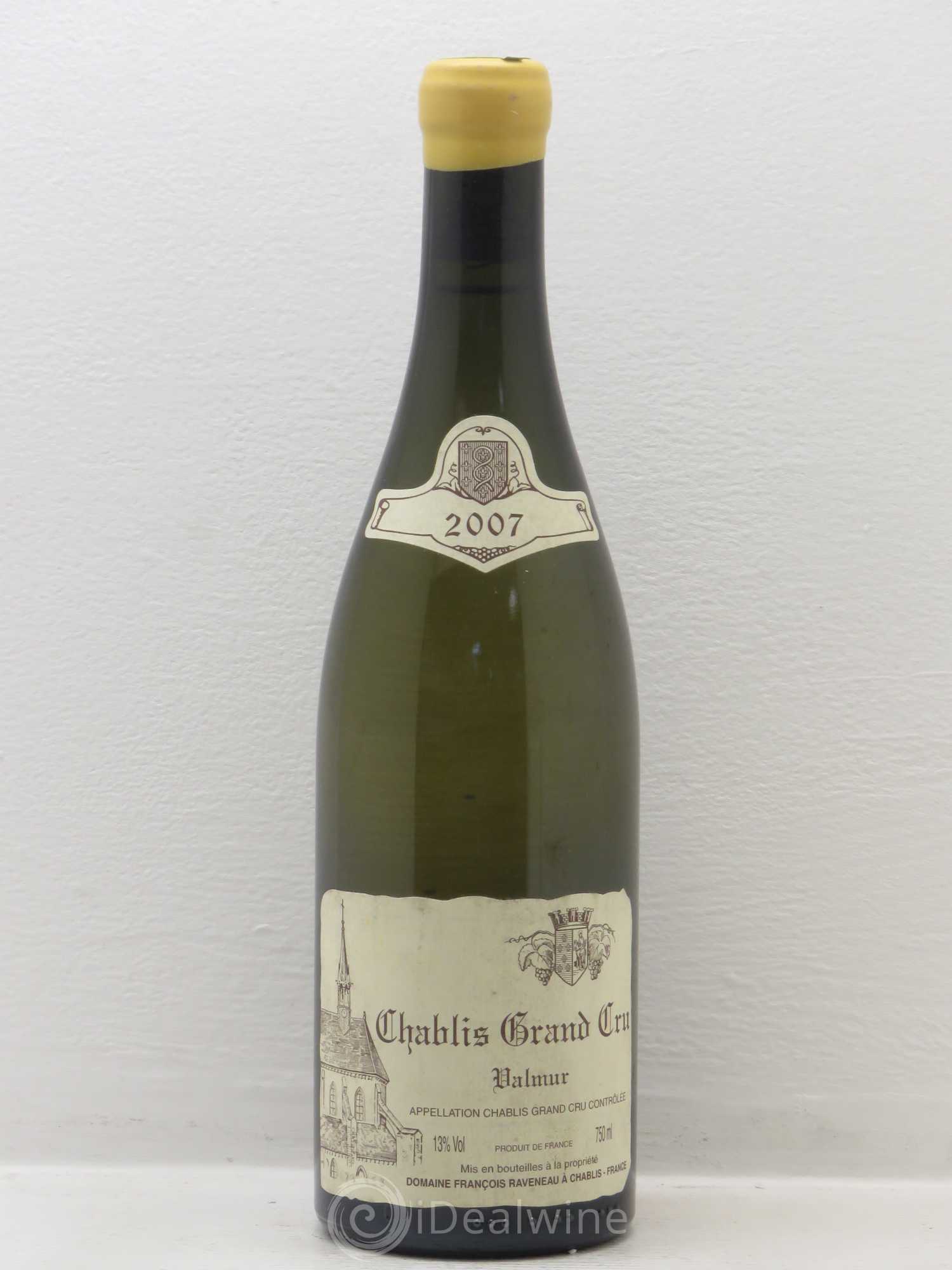 Chablis Grand Cru Valmur Raveneau (Domaine) 2007 - Lot de 1 bouteille - 0