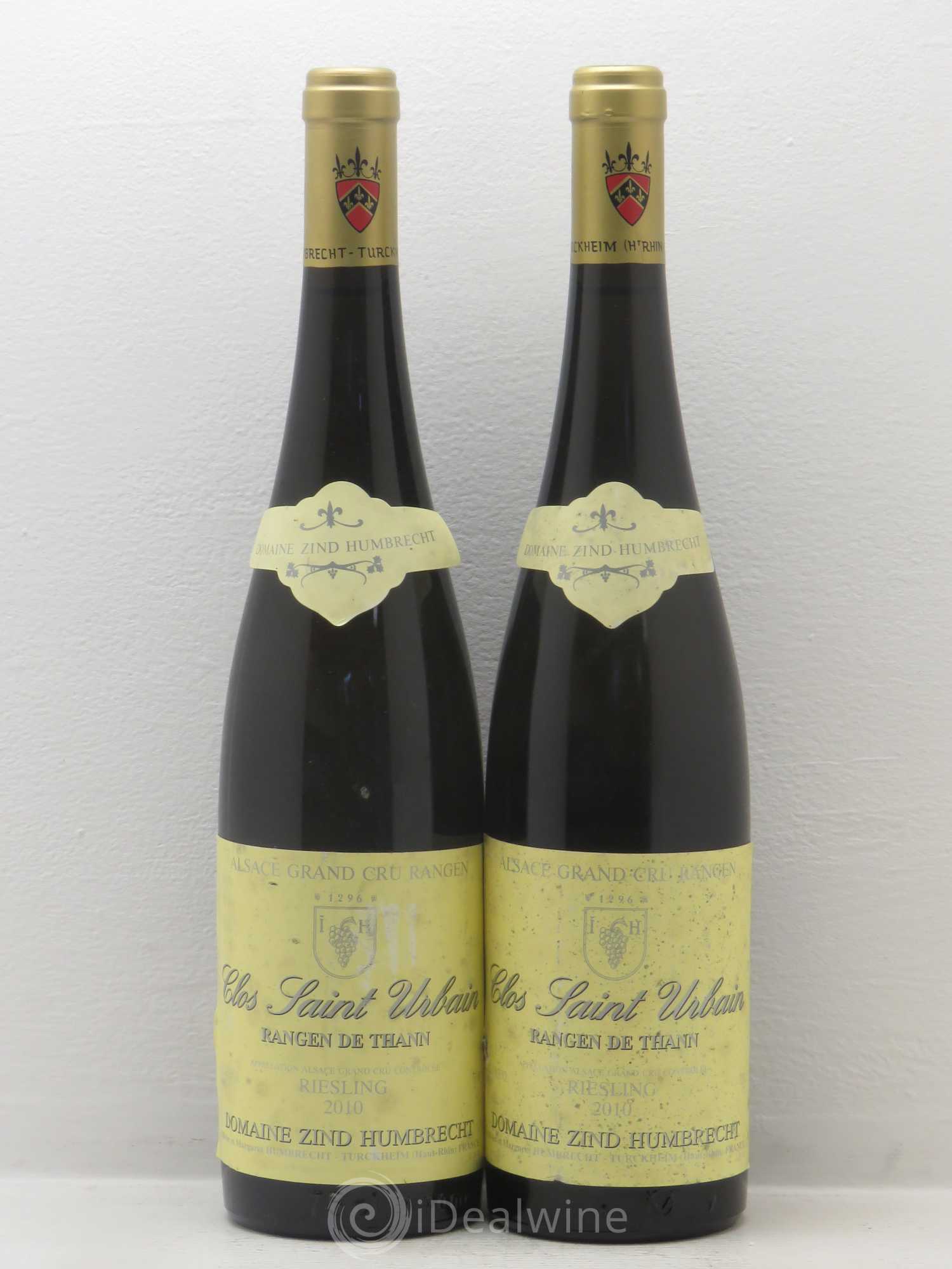 Alsace Riesling Grand Cru Rangen de Thann Clos Saint Urbain Zind-Humbrecht (Domaine) 2010 - Lot de 2 bouteilles - 0