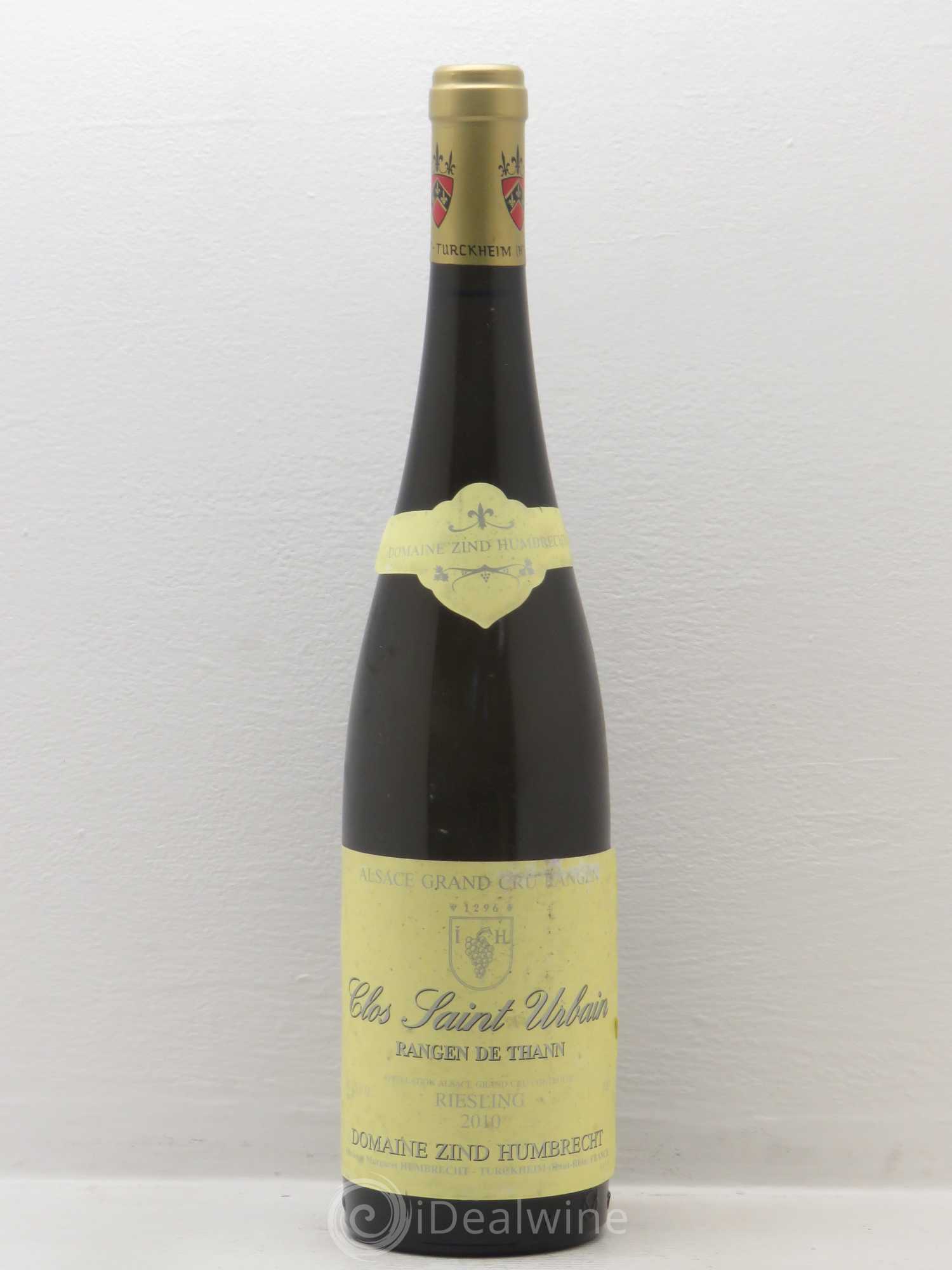 Alsace Riesling Grand Cru Rangen de Thann Clos Saint Urbain Zind-Humbrecht (Domaine) 2010 - Lot de 1 bouteille - 0