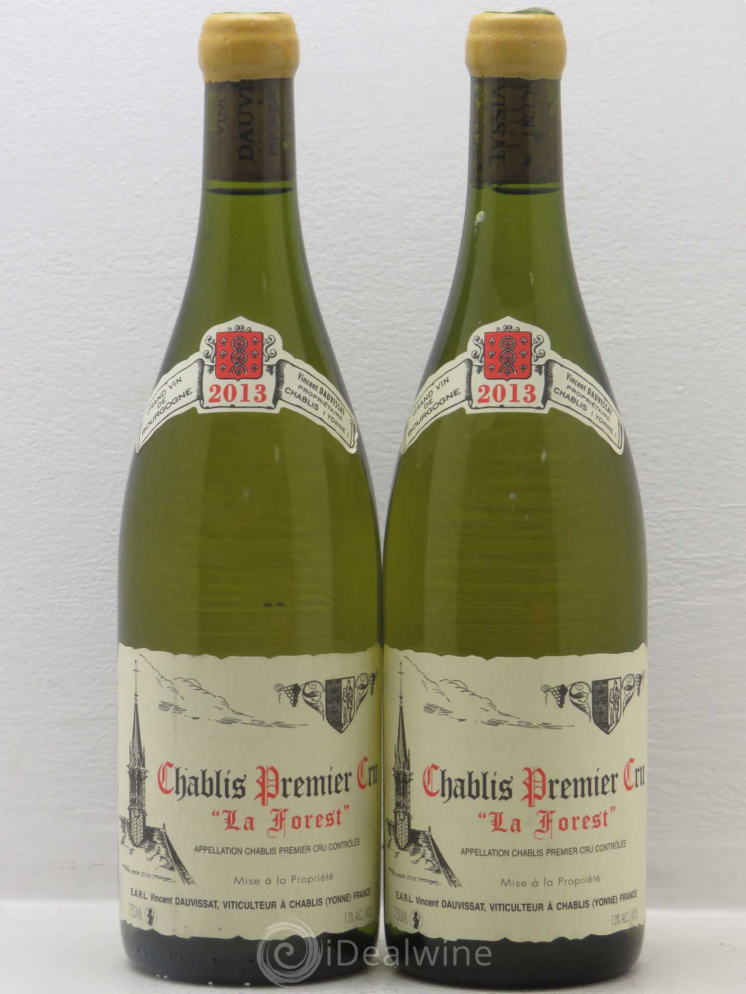 Chablis 1er Cru La Forest Vincent Dauvissat (Domaine) 2013 - Lot de 2 bouteilles - 0