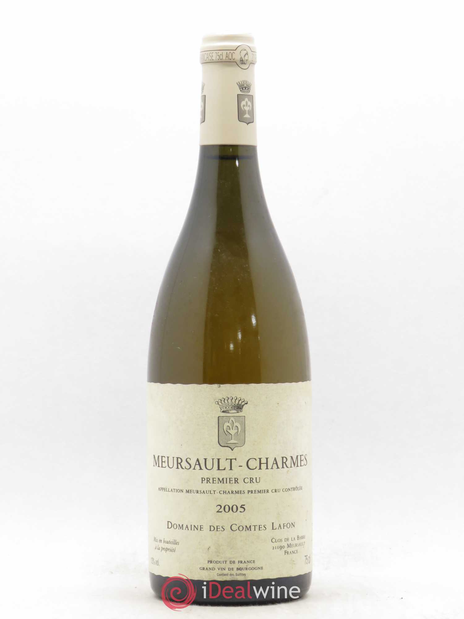 Meursault 1er Cru Charmes Comtes Lafon (Domaine des) 2005 - Lot de 1 bouteille - 0