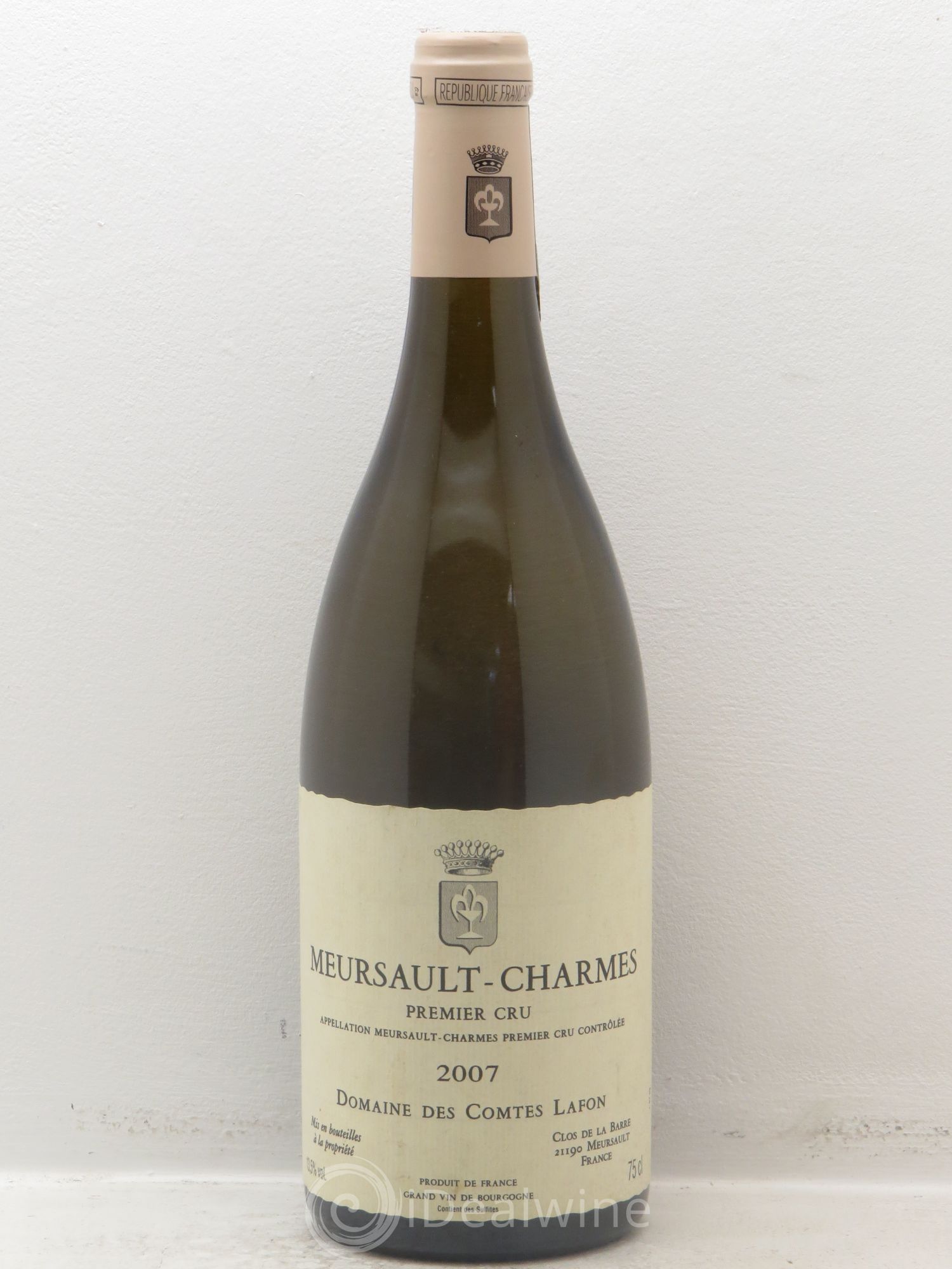 Meursault 1er Cru Charmes Comtes Lafon (Domaine des) 2007 - Lot de 1 bouteille - 0