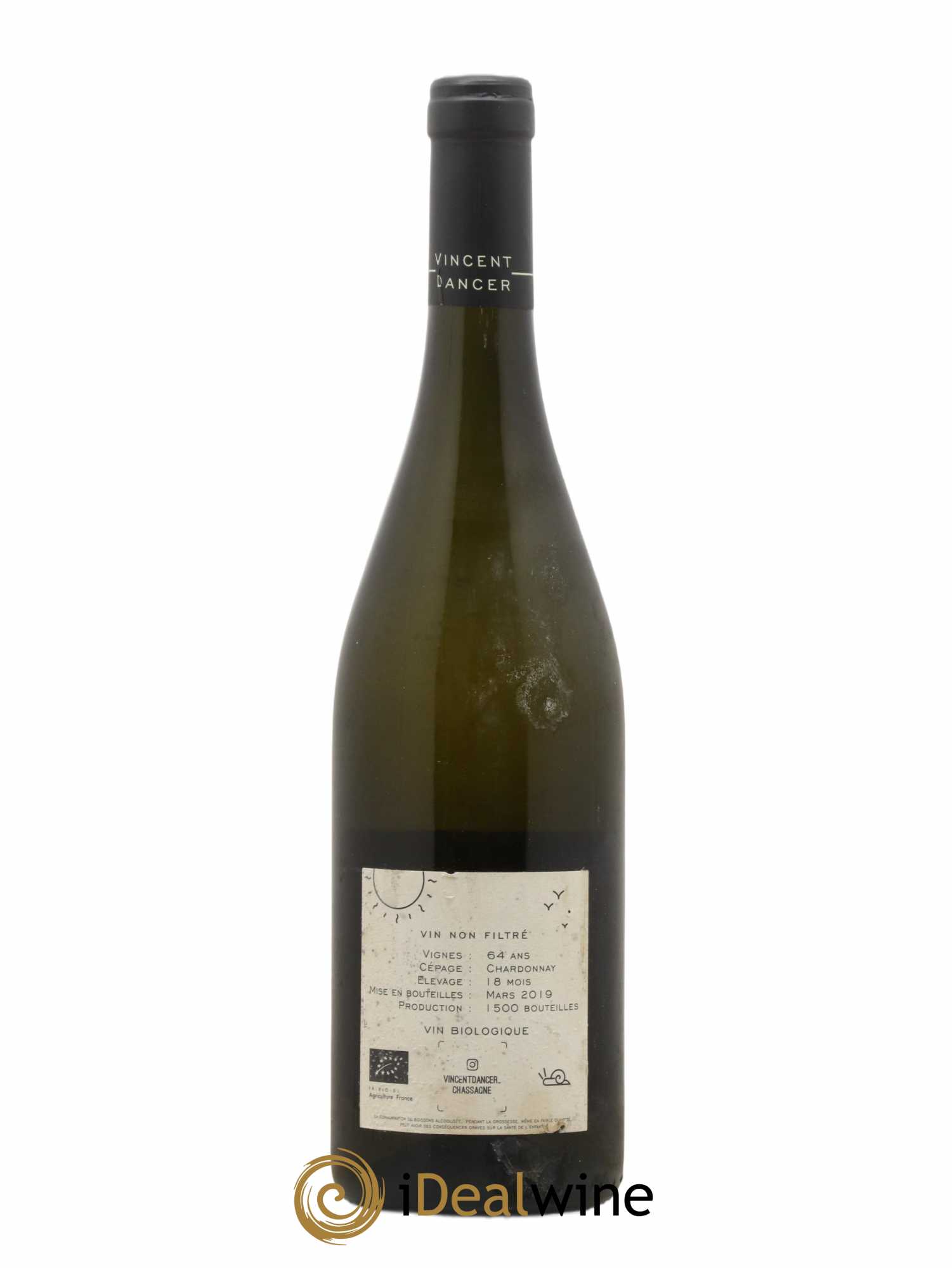 Chassagne-Montrachet 1er Cru (Morgeot) Tête du Clos Vincent Dancer 2017 - Lot de 1 bouteille - 1