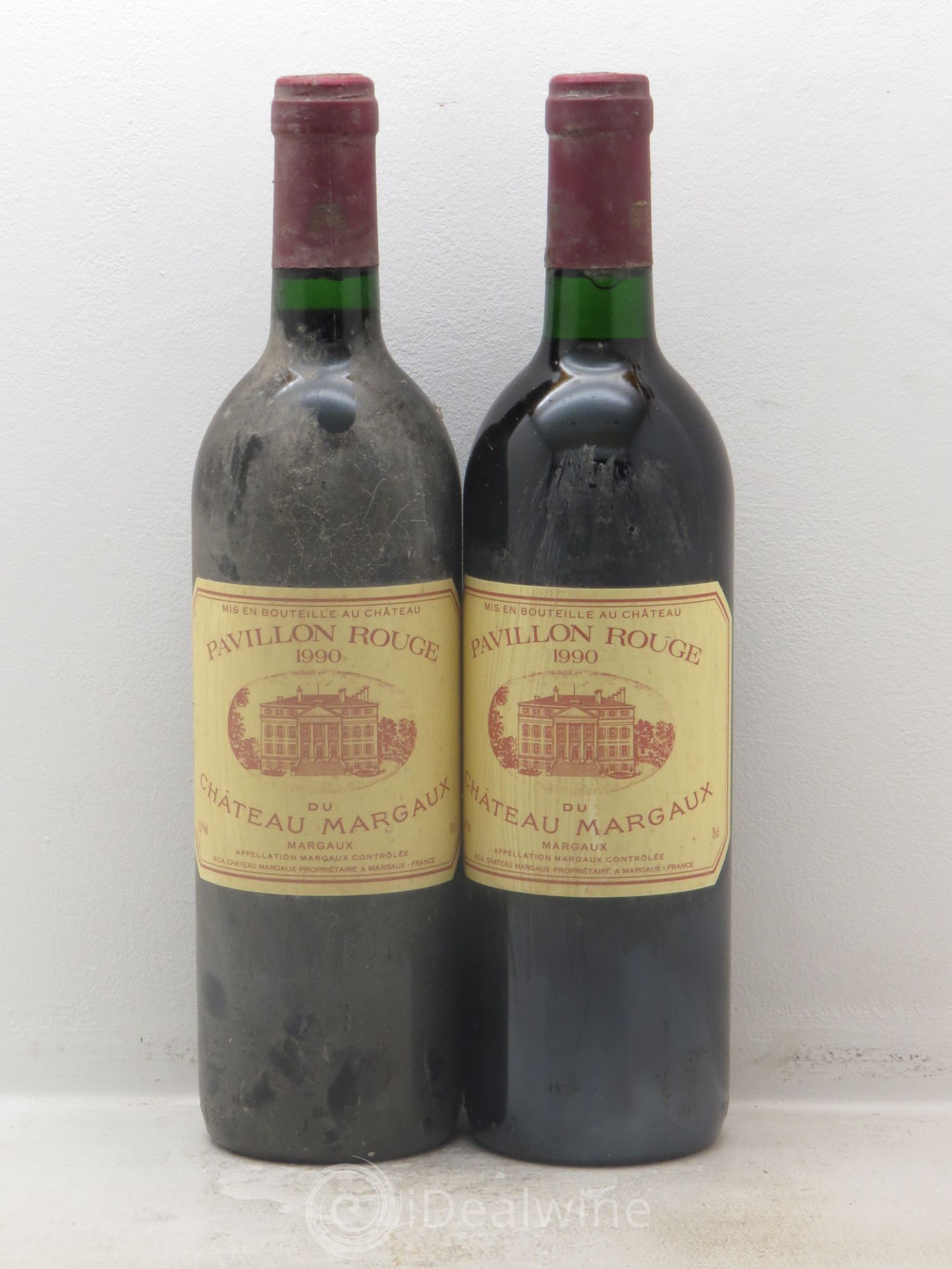 Pavillon Rouge du Château Margaux Second Vin 1990 - Lot de 2 bouteilles - 0