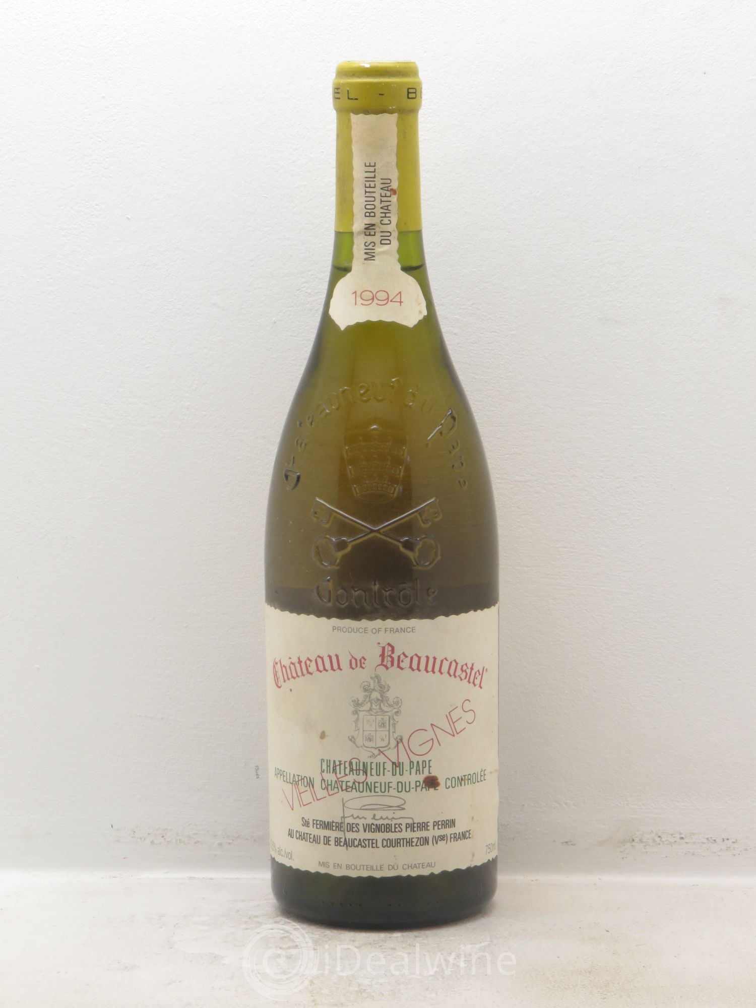 Châteauneuf-du-Pape Château de Beaucastel Vieilles vignes Roussanne Famille Perrin 1994 - Lot de 1 bouteille - 0