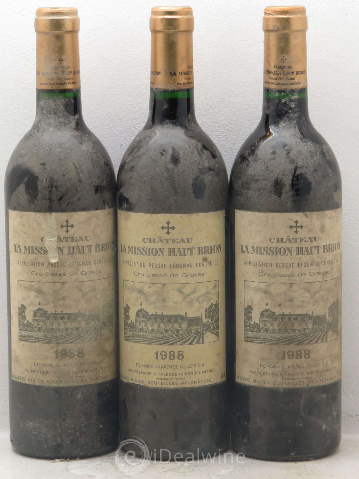 Château la Mission Haut-Brion Cru Classé de Graves 1988 - Lot de 6 bouteilles - 2
