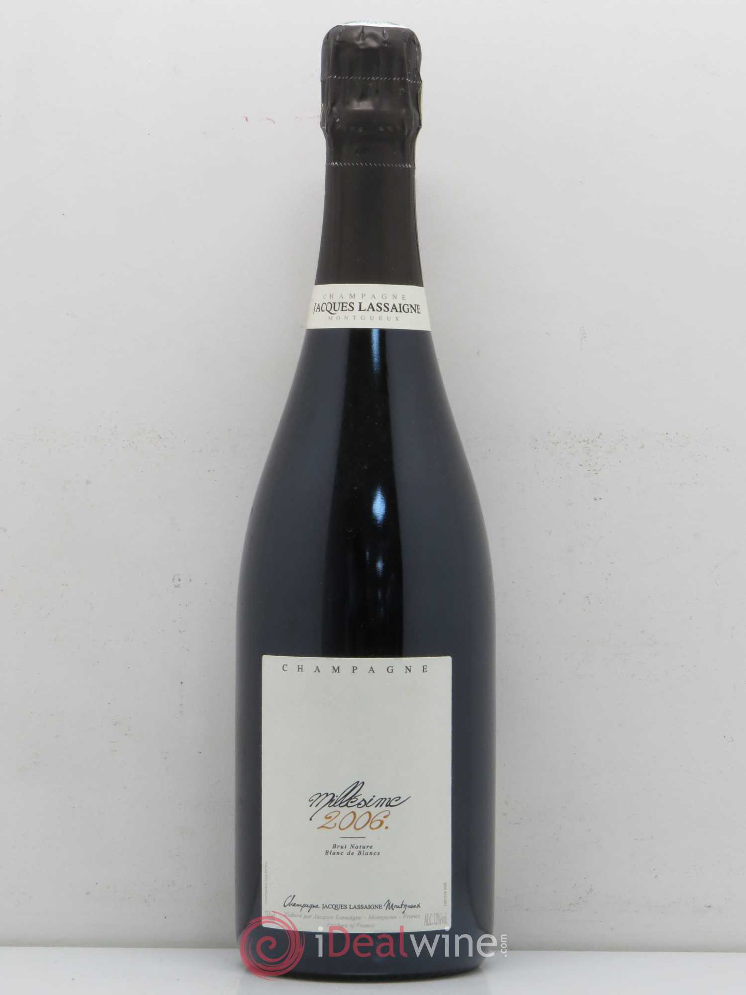 Champagne Brut Nature Blanc de Blancs Jacques Lassaigne 2006 - Posten von 1 Flasche - 0
