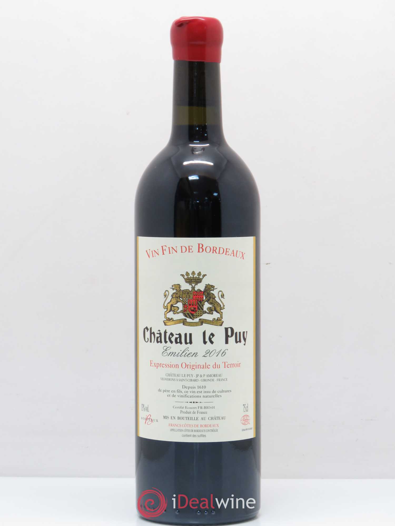 Le Puy - Cuvée Emilien 2016 - Lot de 1 bouteille - 0