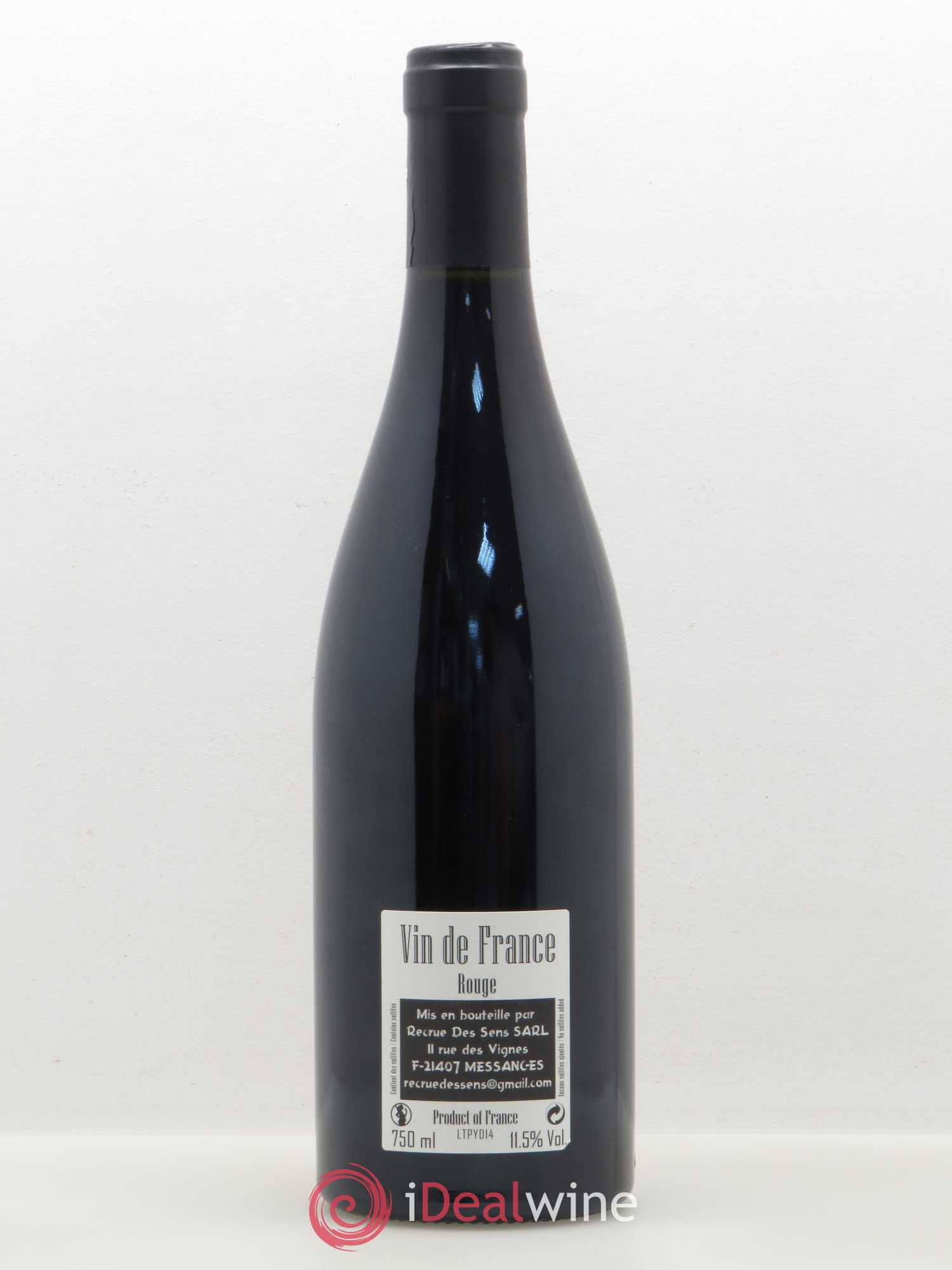 Vin de France Recrue des Sens Tete de Ponts Yann Durieux 2014 - Lot of 1 bottle - 1