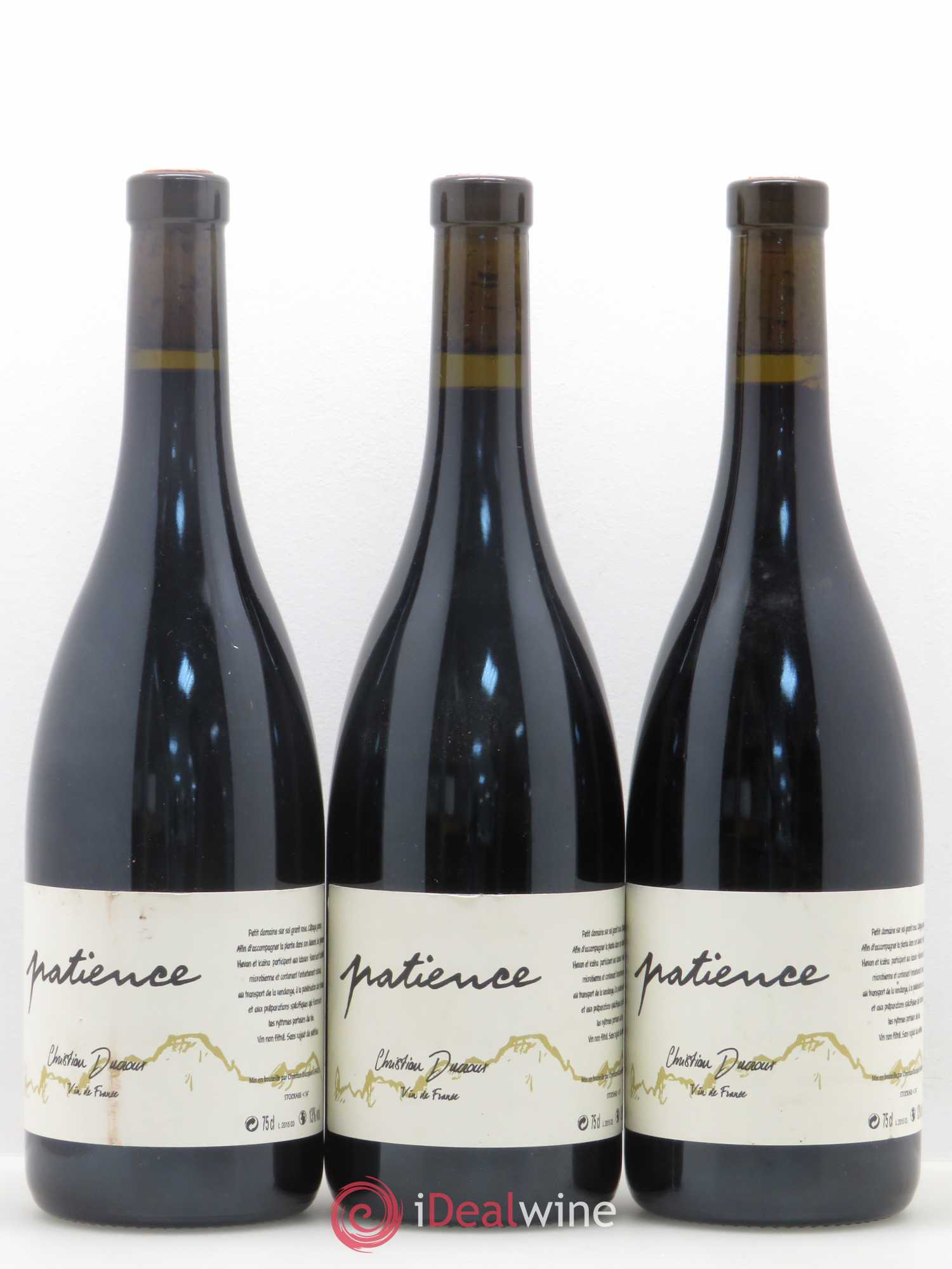 Vin de France Patience Domaine Christian Ducroux 2015 - Posten von 3 Flaschen - 0