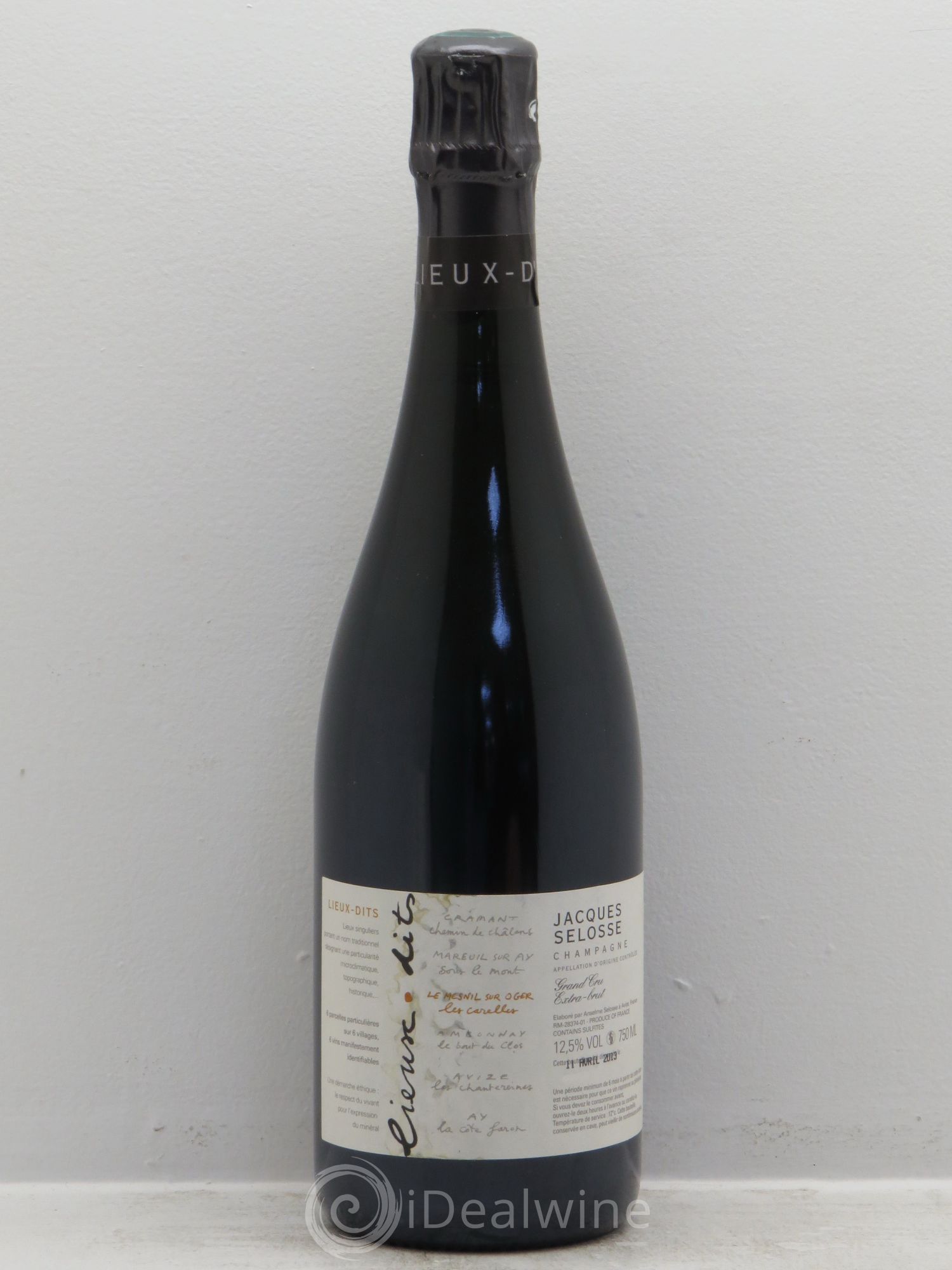 Les Carelles Blanc de Blancs Jacques Selosse lieux dits le Mesnil sur Oger - Posten von 1 Flasche - 0