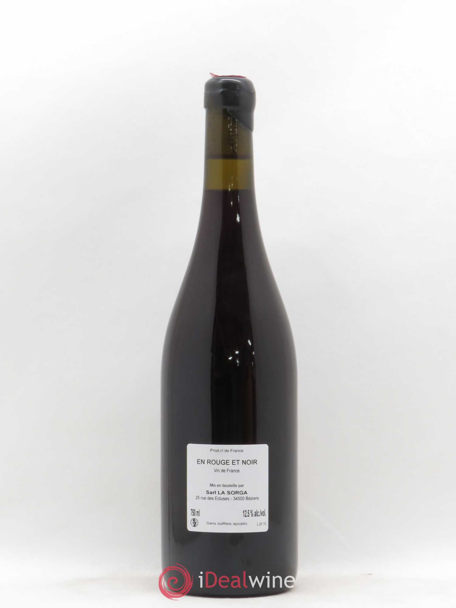 Vin de France En Rouge et Noir La Sorga 2015 - Lot de 1 bouteille - 1