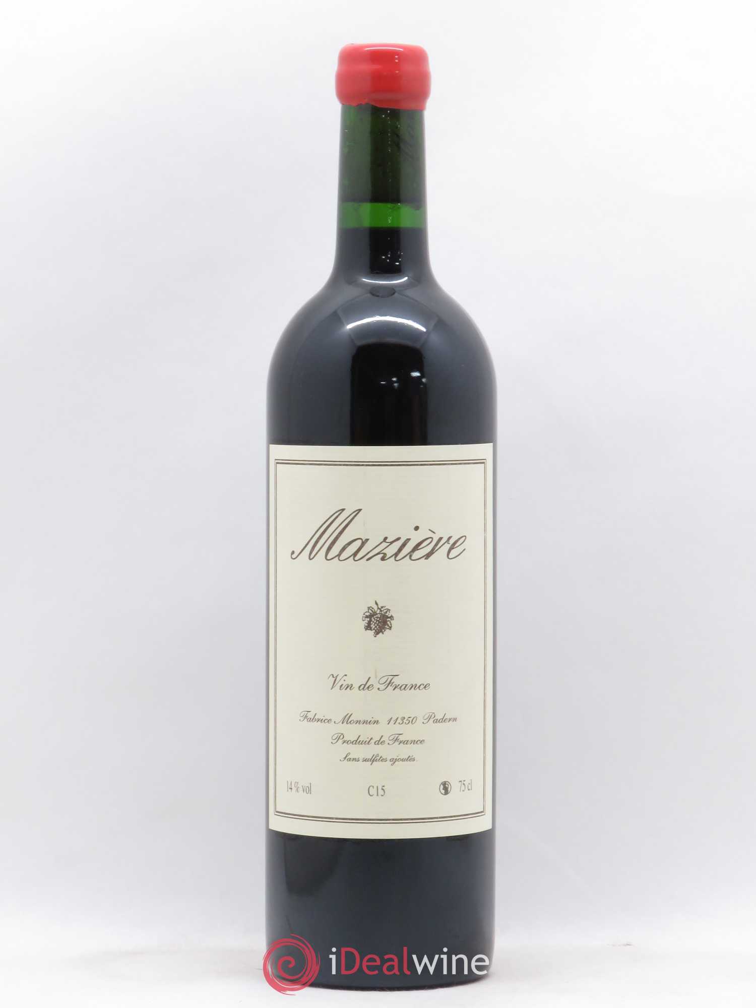 Vin de France Mazière C15 Fabrice Monnin 2015 - Posten von 1 Flasche - 0