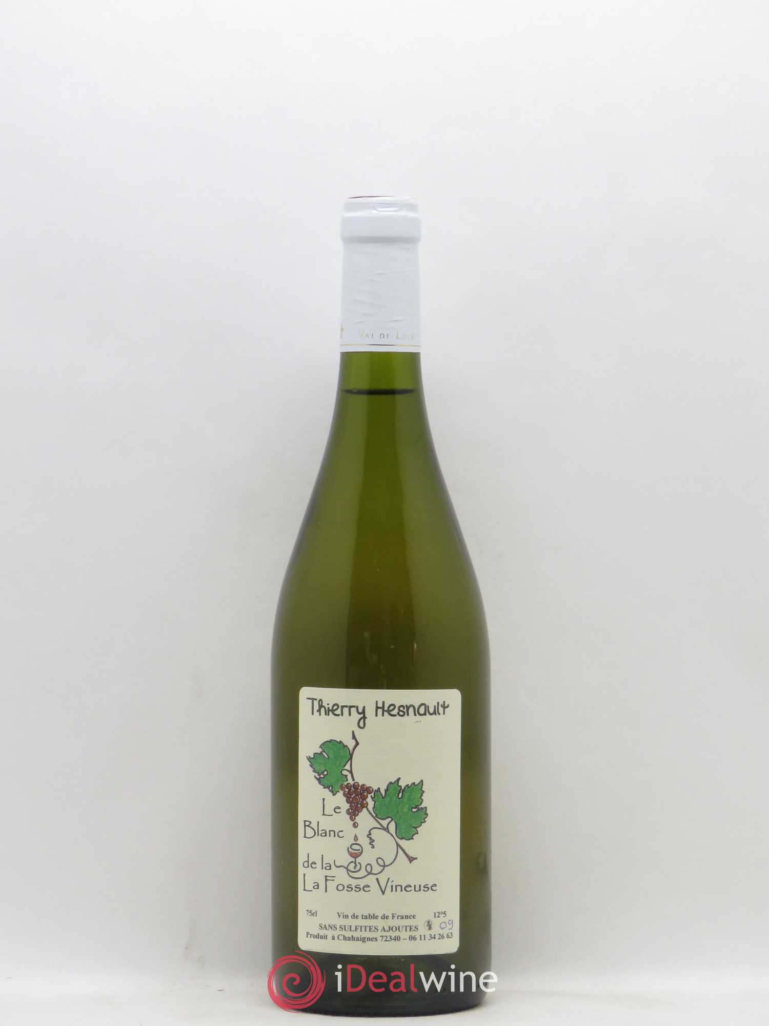 Vin de France Le Blanc de la Fosse Vineuse Thierry Hesnault 2009 - Posten von 1 Flasche - 0