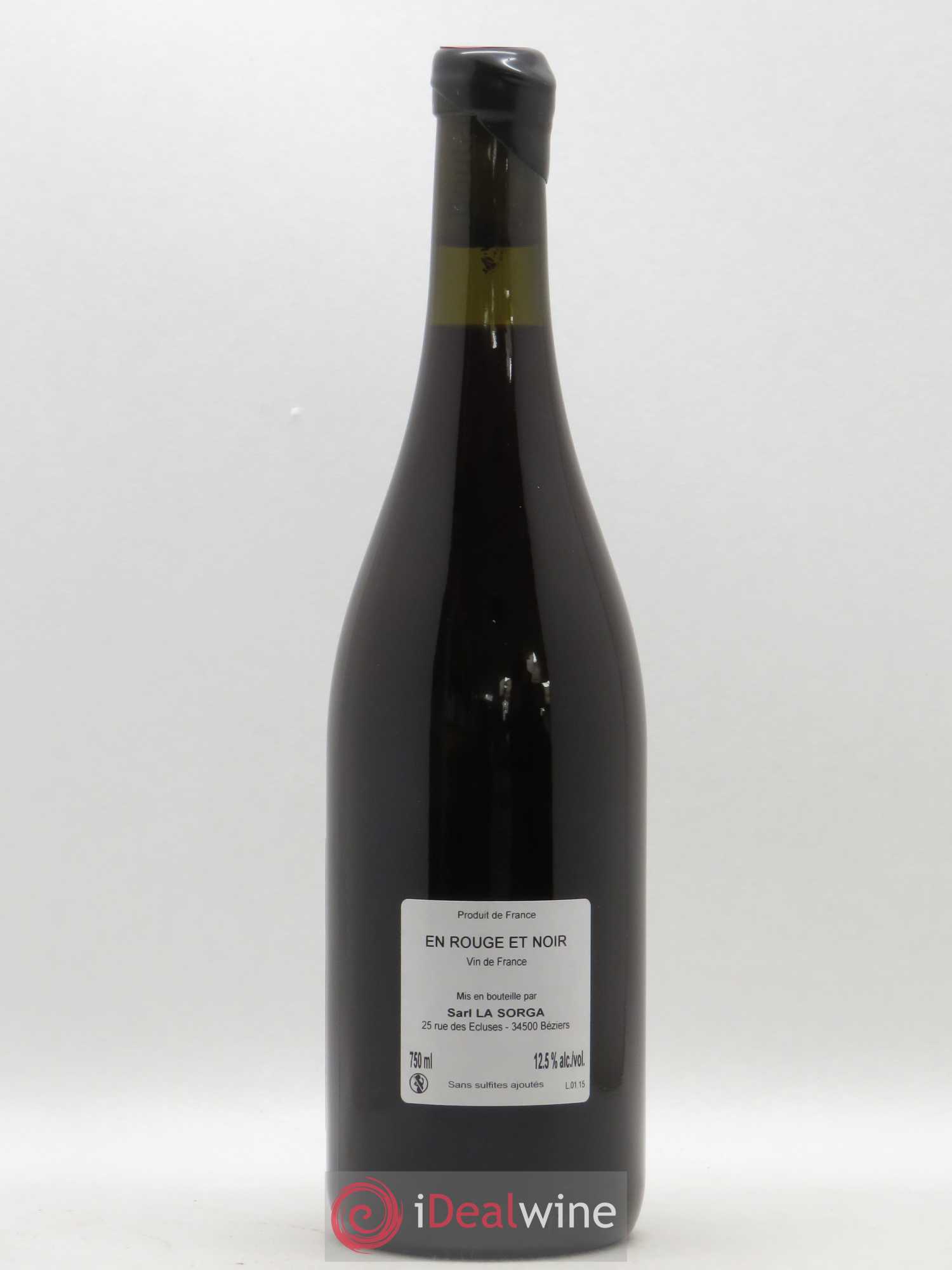 Vin de France La Sorga En Rouge et Noir 2015 - Lot de 1 bouteille - 1