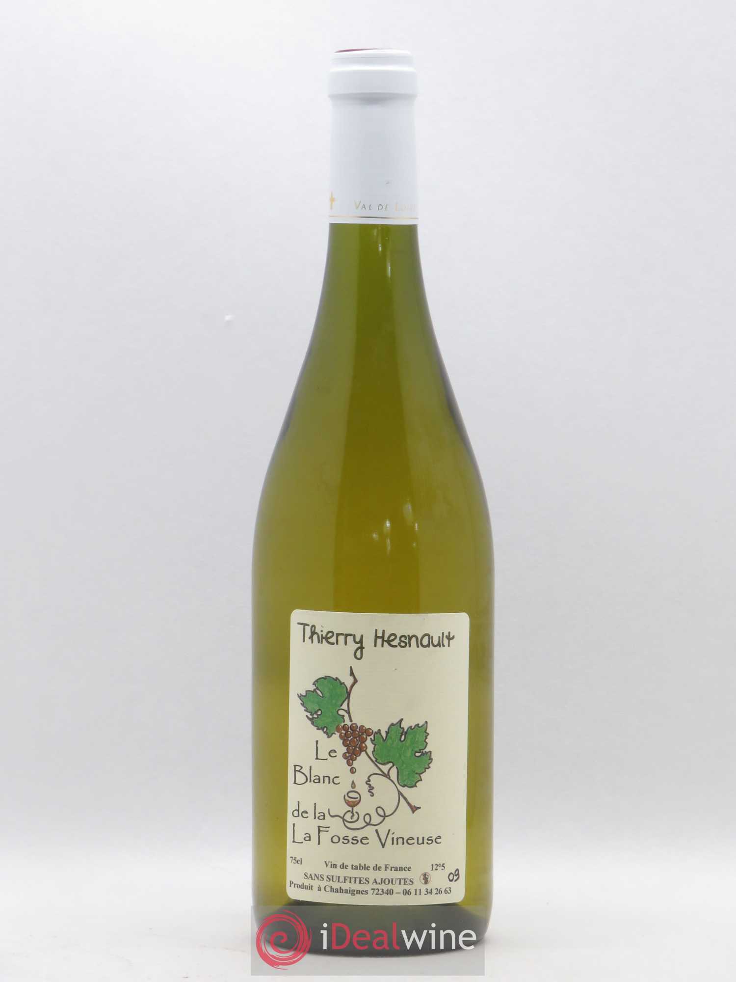 Vin de France Thierry Hesnault Le Blanc de la Fosse Vineuse 2009 - Lot of 1 bottle - 0