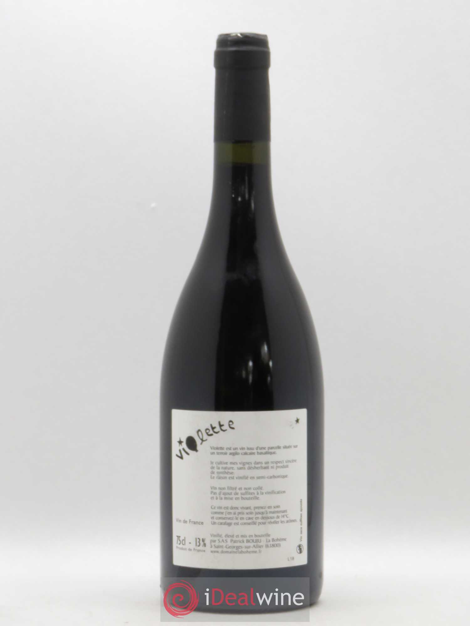 Vin de France Violette Patrick Bouju - La Bohème 2018 - Lot de 1 bouteille - 1