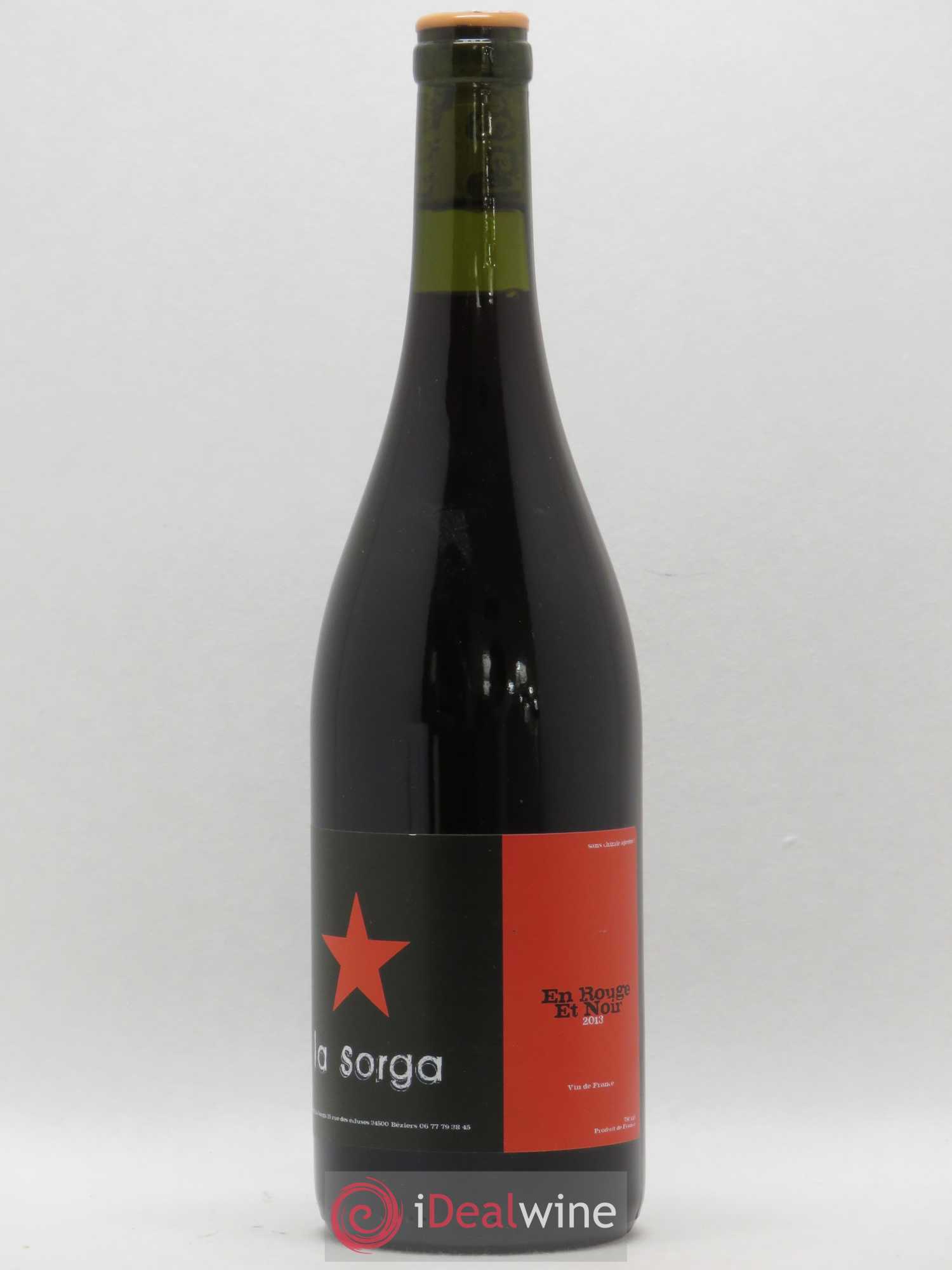 Vin de France En Rouge et Noir La Sorga 2013 - Lot de 1 bouteille - 0