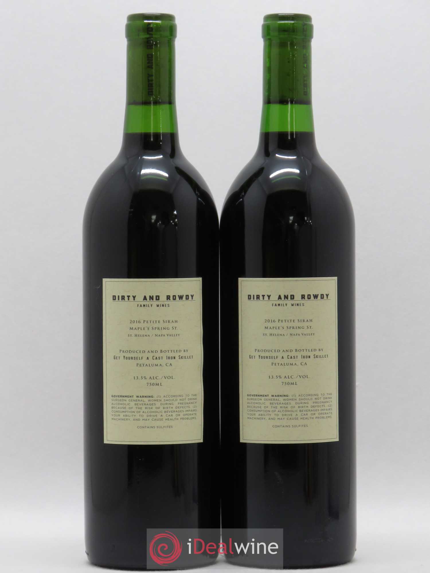 USA Dirty and Rowdy Saint Helena Napa Valley Maple Spring Petite Sirah 2016 - Posten von 2 Flaschen - 1