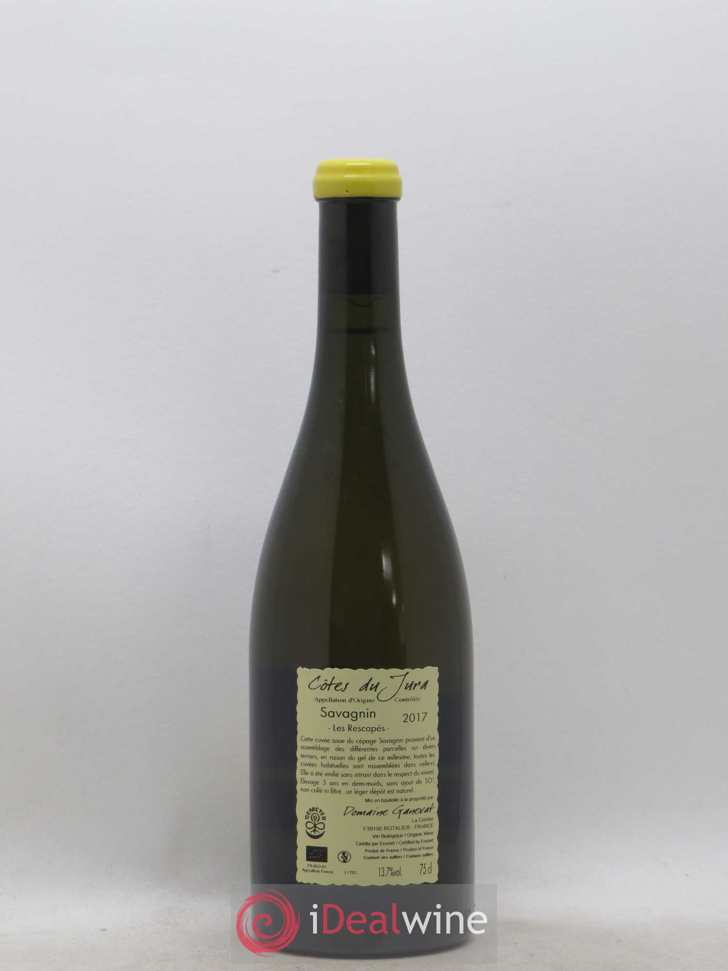 Côtes du Jura Savagnin Les Rescapés Jean-François Ganevat (Domaine) 2017 - Lot de 1 bouteille - 1