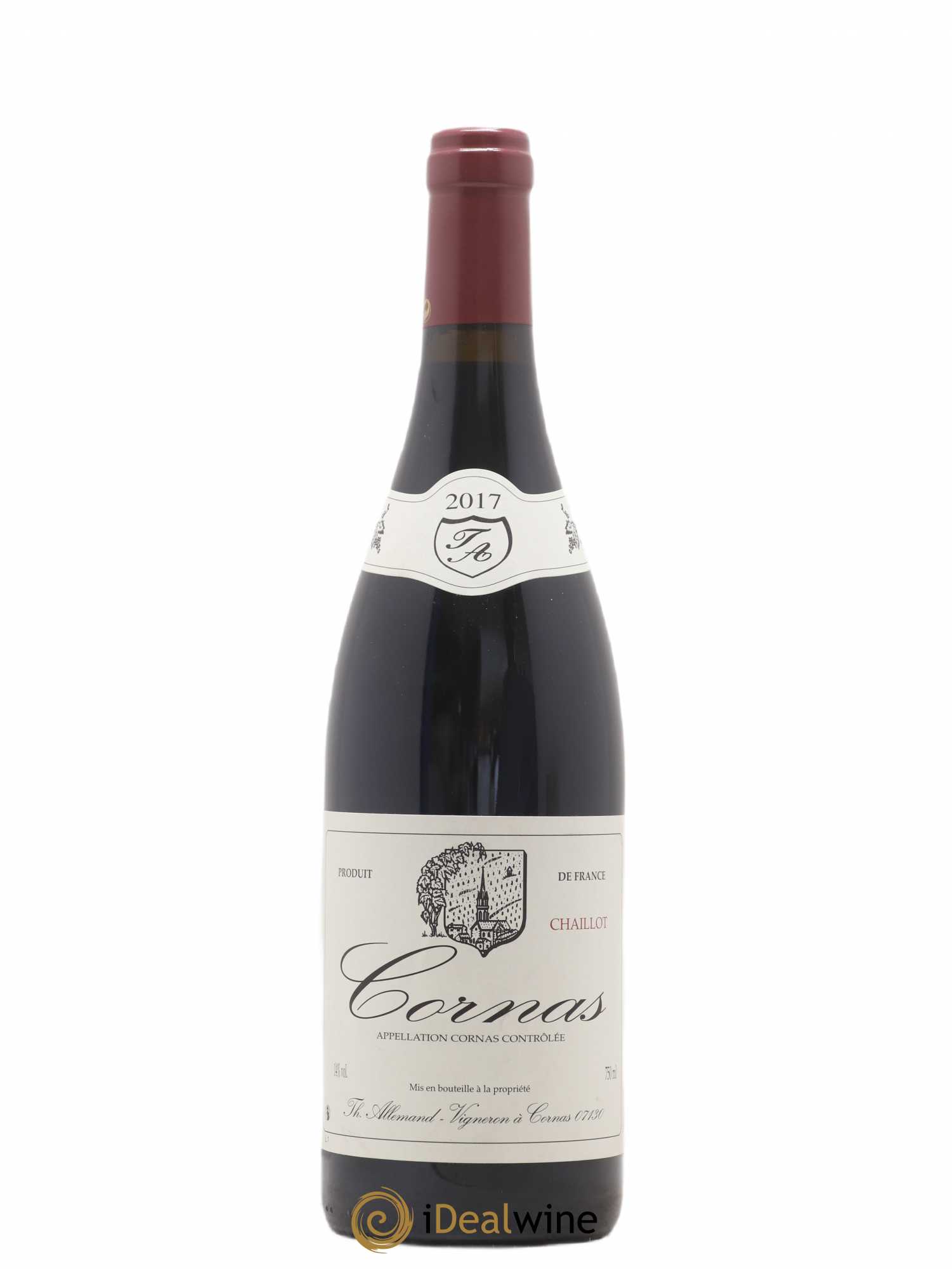 Cornas Chaillot Thierry Allemand 2017 - Lot de 1 bouteille - 0