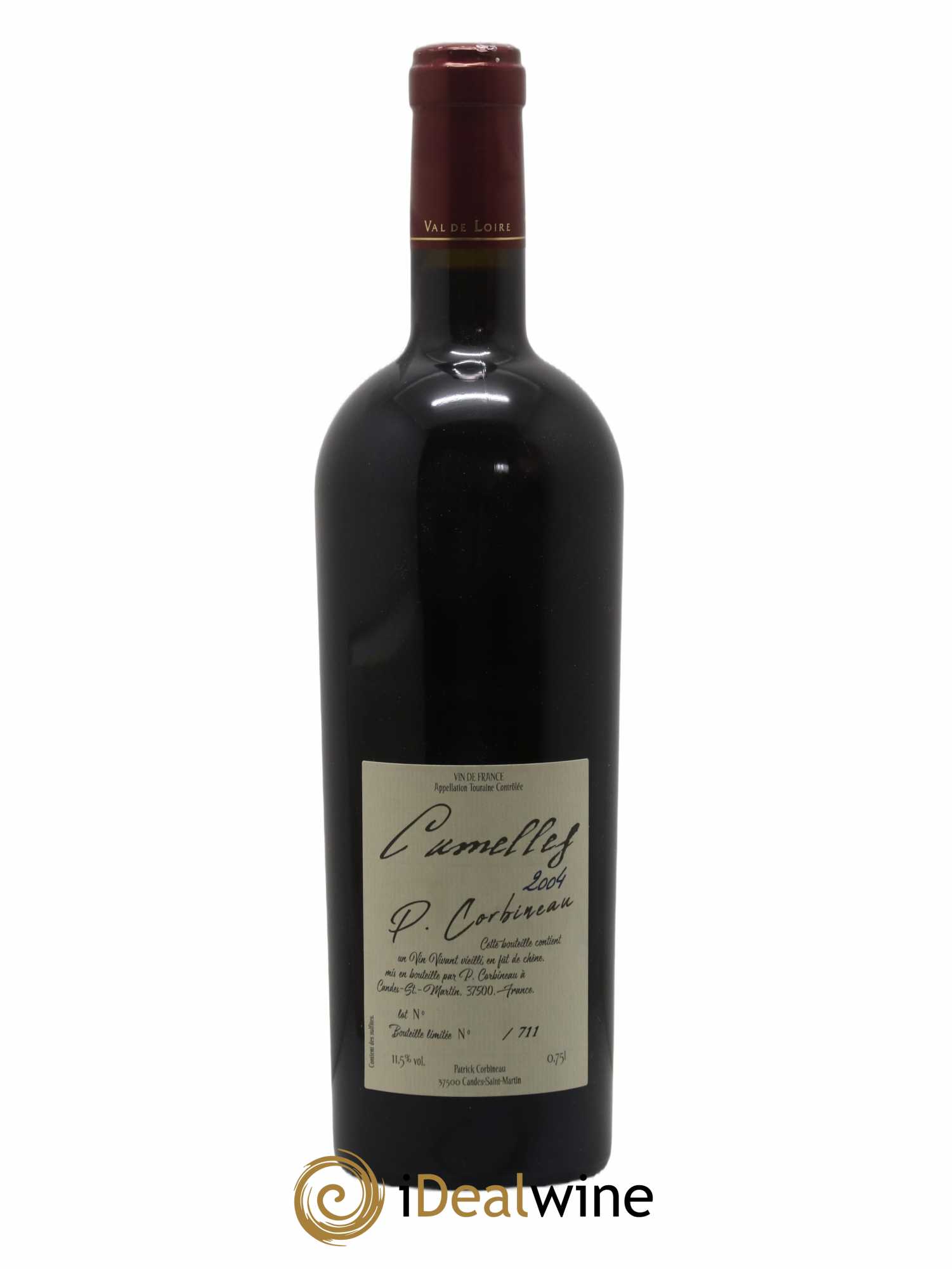 Vin de France Patrick Corbineau Cumelles 2004 - Lot de 1 bouteille - 0