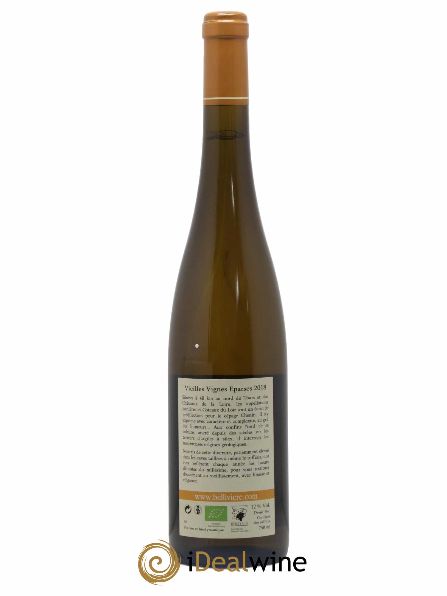 Coteaux du Loir Vieilles Vignes Eparses Domaine de Bellivière 2018 - Lot de 1 bouteille - 1