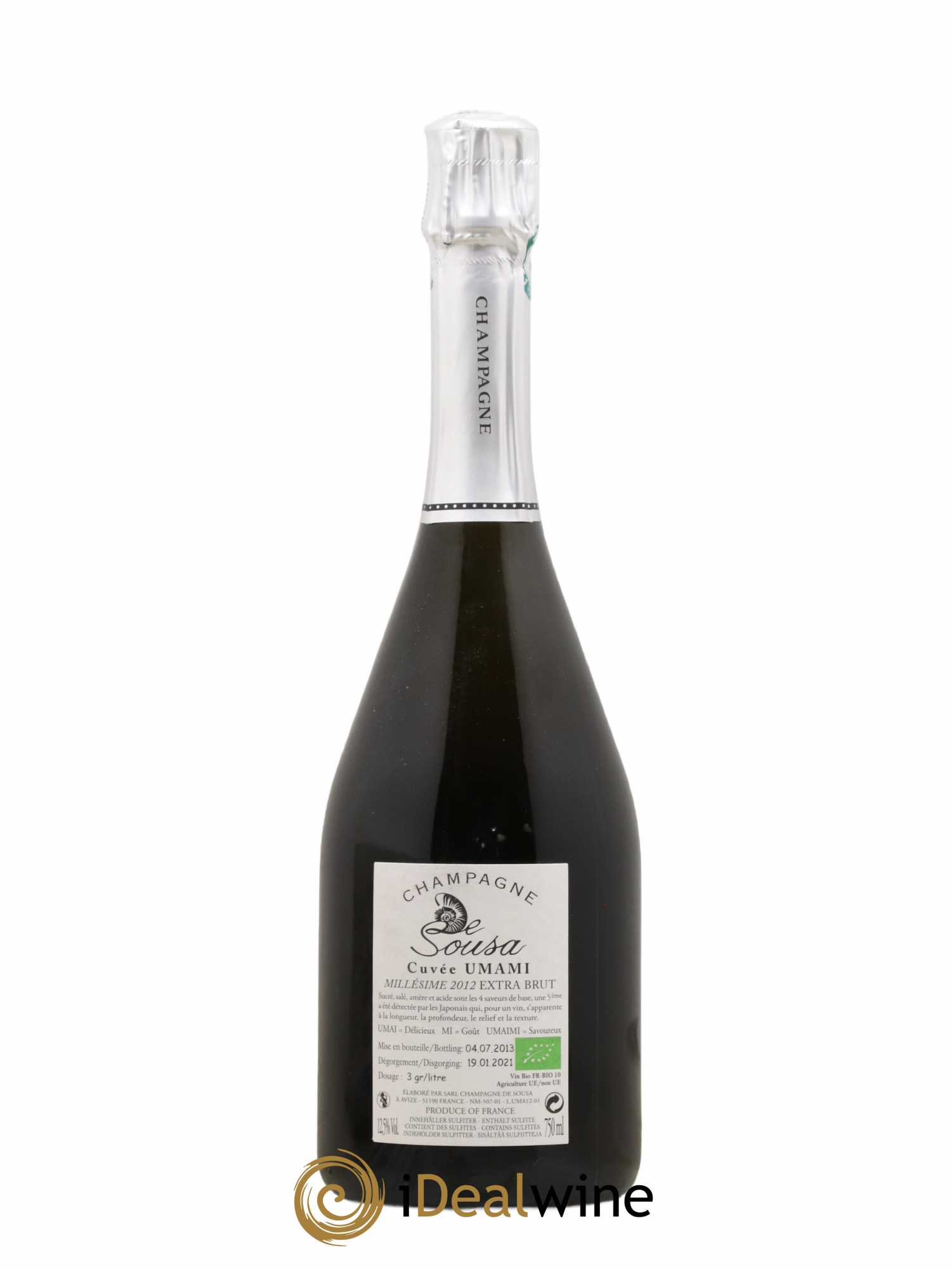 Cuvée Umami Extrat Brut De Sousa Grand Cru  2012 - Lot de 1 bouteille - 1