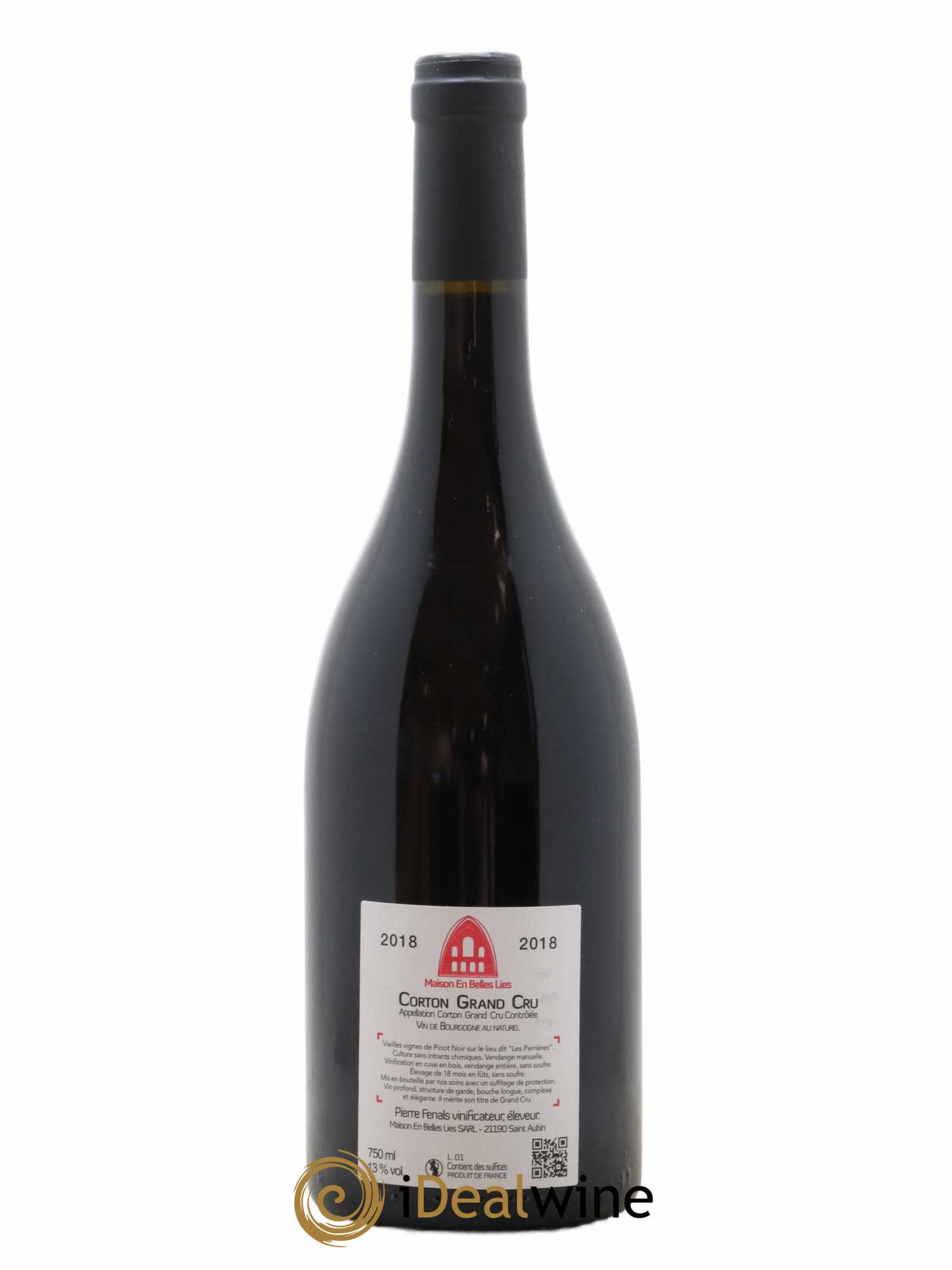 Corton Grand Cru Les Perrières Maison En Belles Lies 2018 - Lot de 1 bouteille - 1