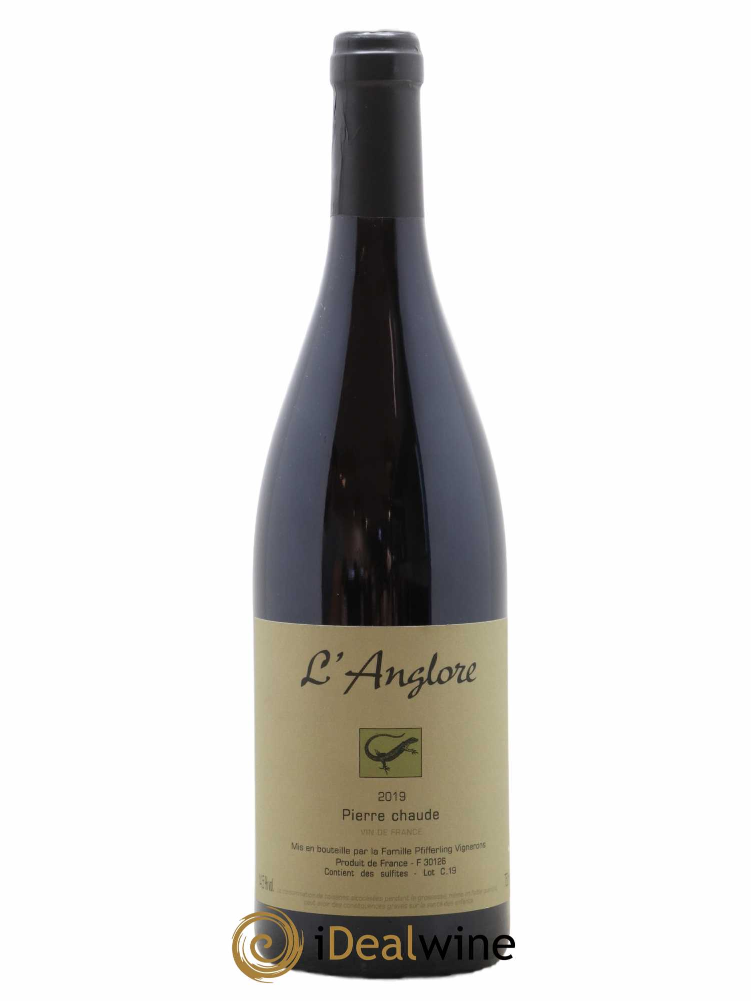 Vin de France Pierre chaude L'Anglore 2019 - Lot de 1 bouteille - 0