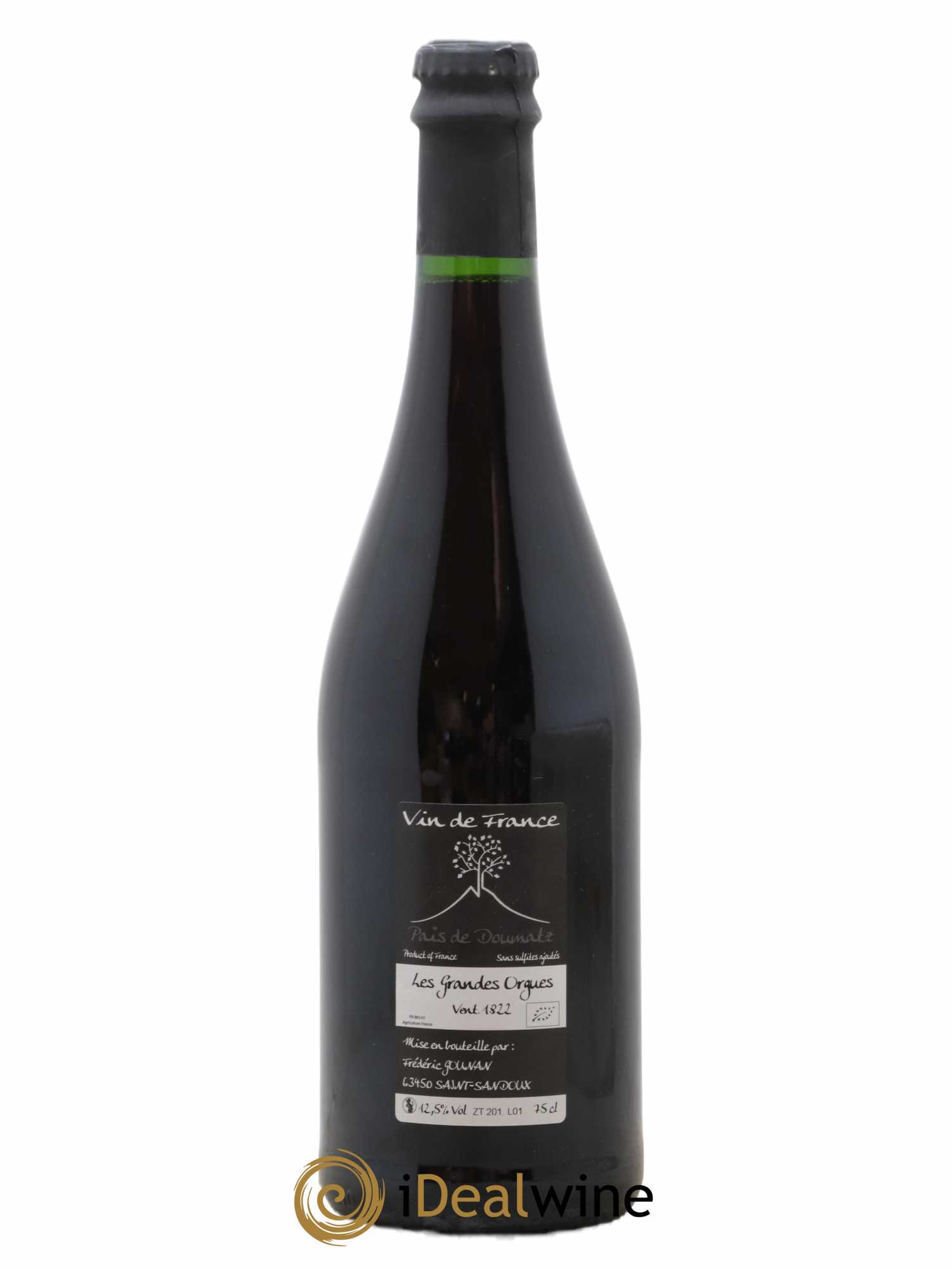 Vin de France Les Grandes Orgues Vignoble de l'Arbre Blanc 2018 - Lot de 1 bouteille - 1