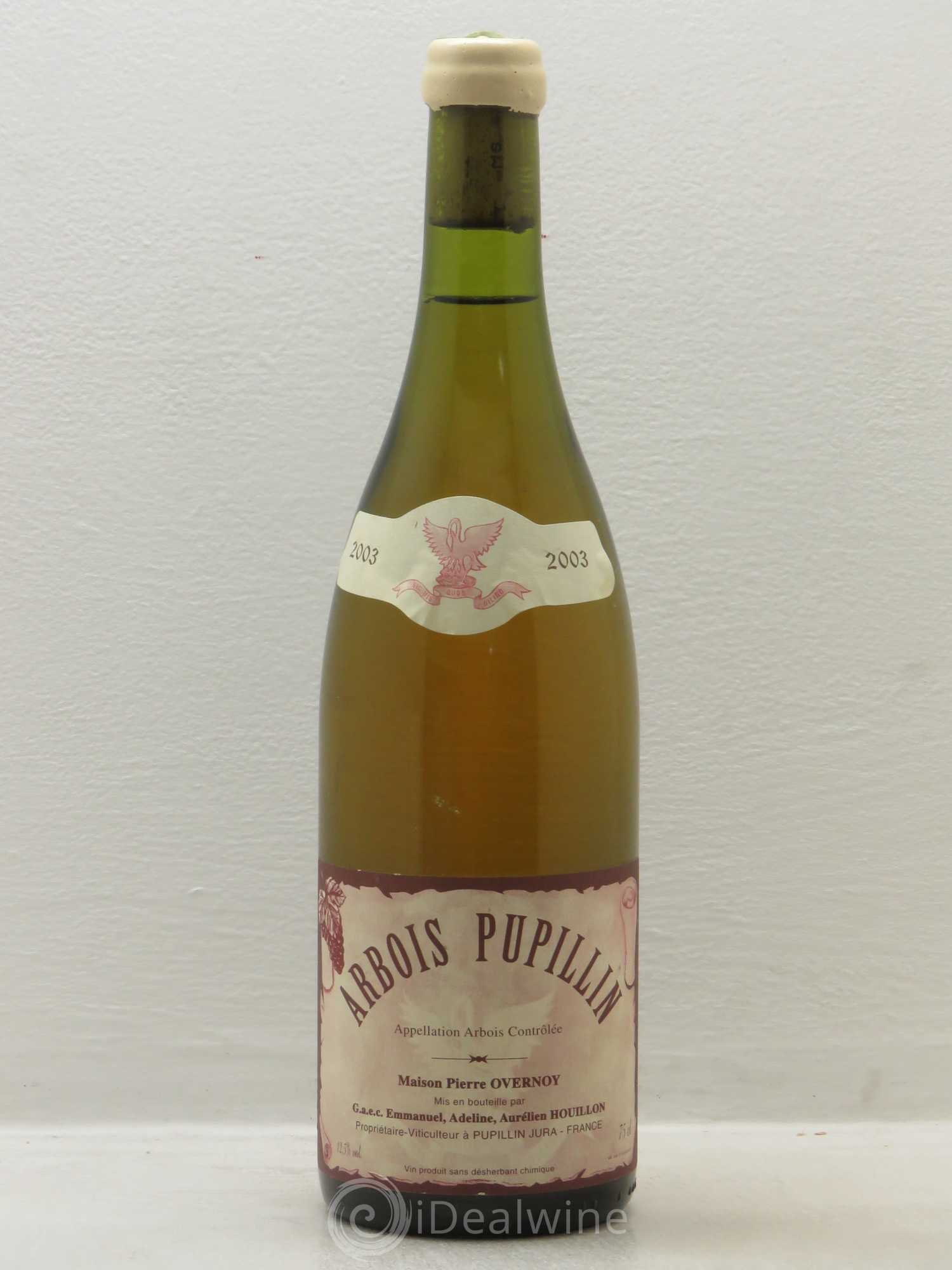 Arbois-Pupillin Savagnin (cire jaune) Overnoy-Houillon (Domaine) Chardonnay 2003 - Lot de 1 bouteille - 0