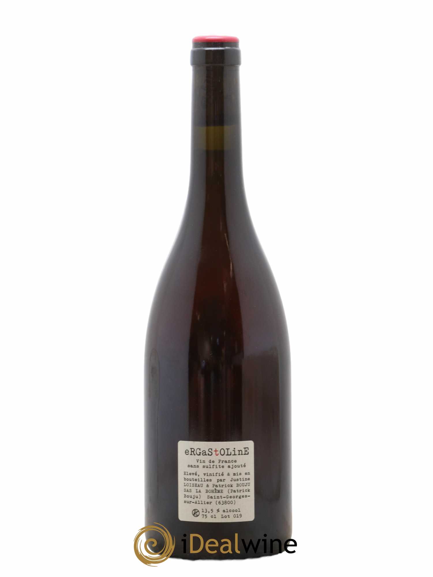 Vin de France Ergastoline Patrick Bouju - La Bohème 2019 - Lot de 1 bouteille - 1