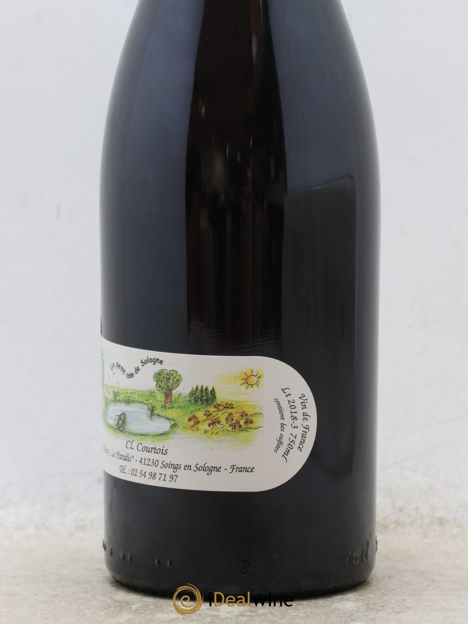 Vin de France Racines Les Cailloux du Paradis - Claude Courtois 2018 - Lotto di 1 bottiglia - 2