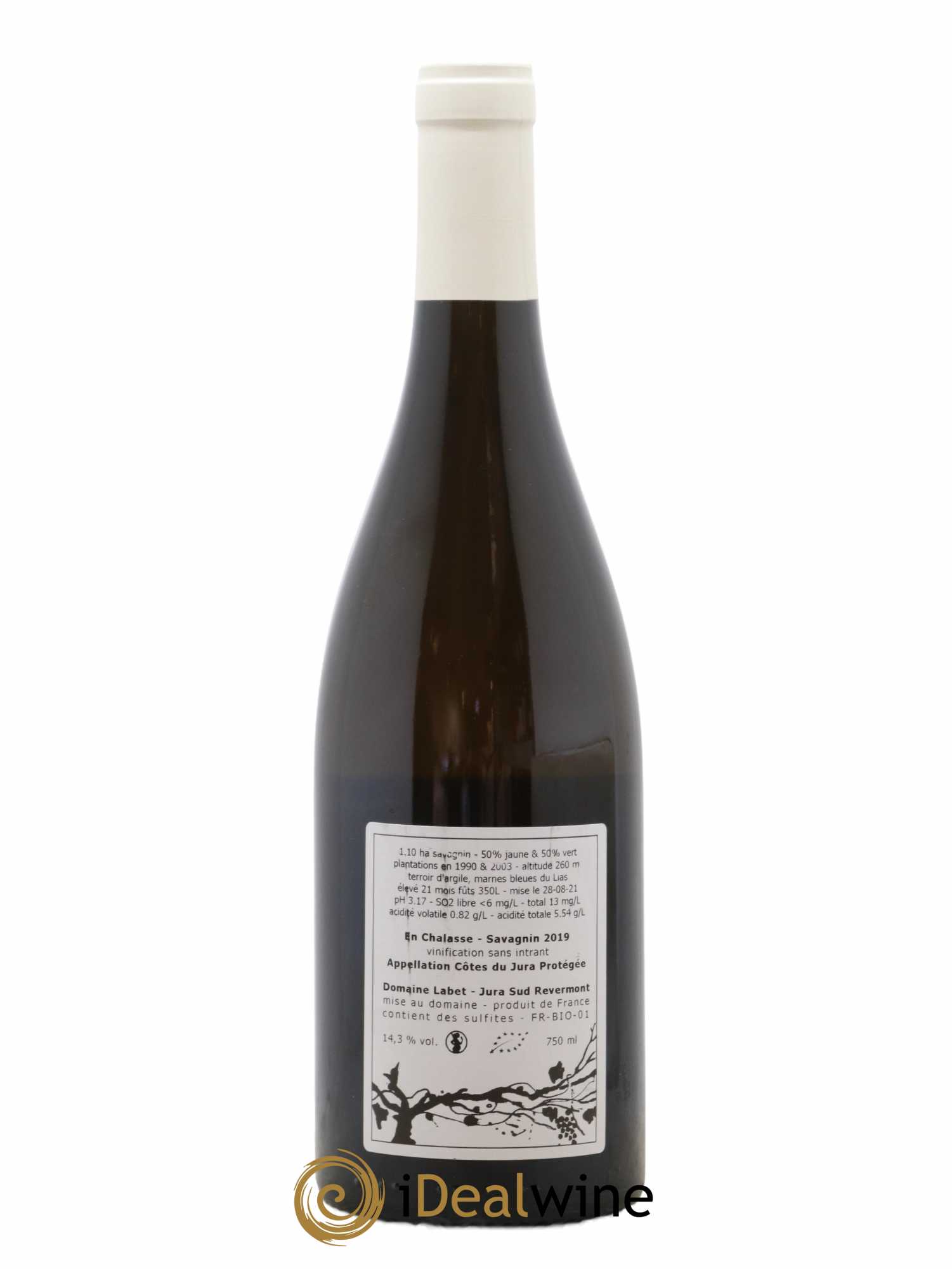 Côtes du Jura Fleur de Savagnin En Chalasse Romain - Julien  - Charline Labet 2019 - Lot de 1 bouteille - 1