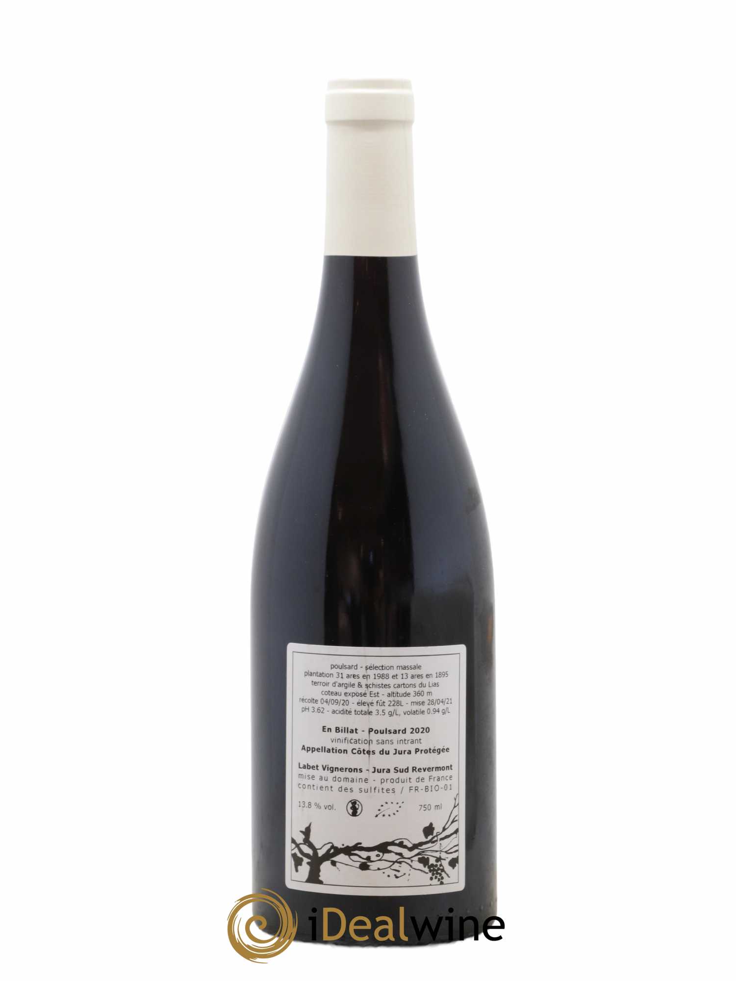 Côtes du Jura Poulsard En Billat Romain - Julien  - Charline Labet 2020 - Lot de 1 bouteille - 1