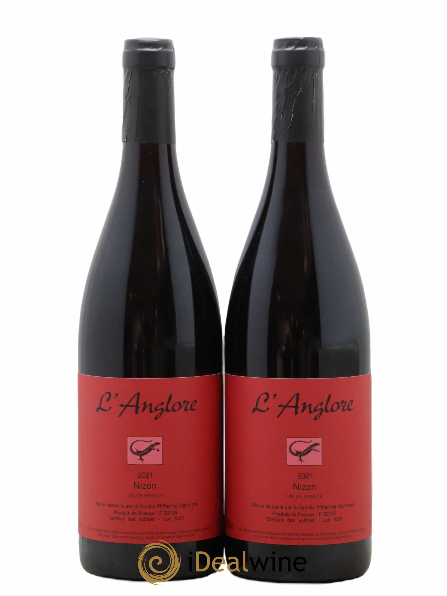 Vin de France Nizon L'Anglore 2021 - Lot de 2 bouteilles - 0
