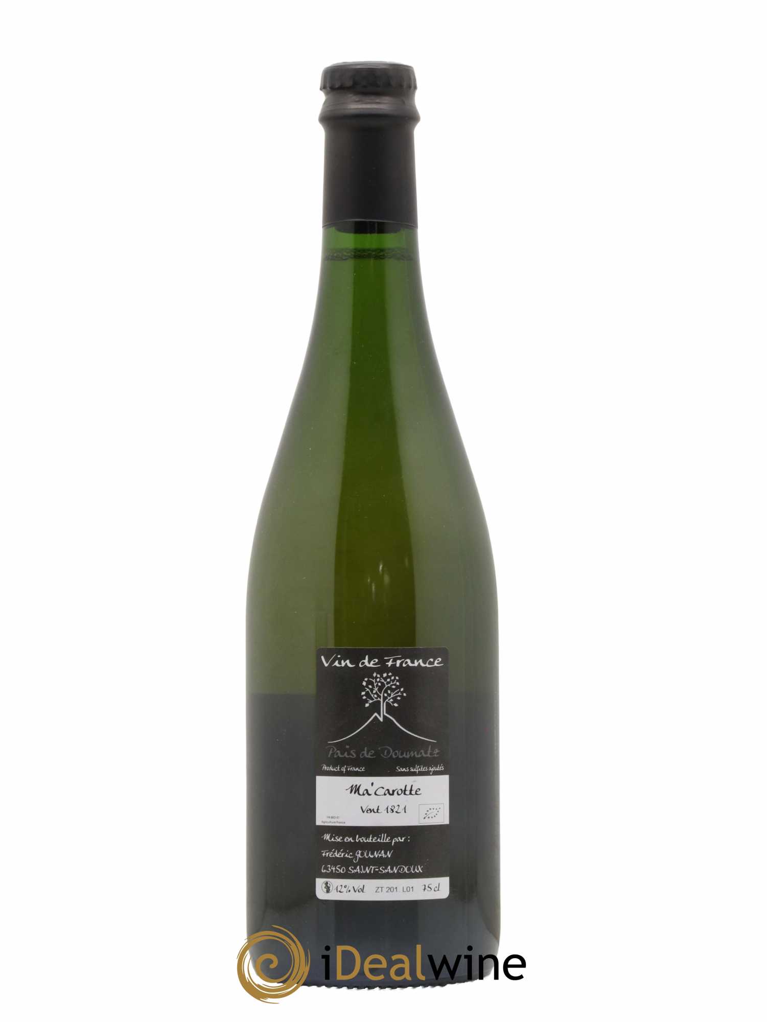 Vin de France Ma Carotte Vignoble de l'Arbre Blanc 2018 - Lot de 1 bouteille - 1