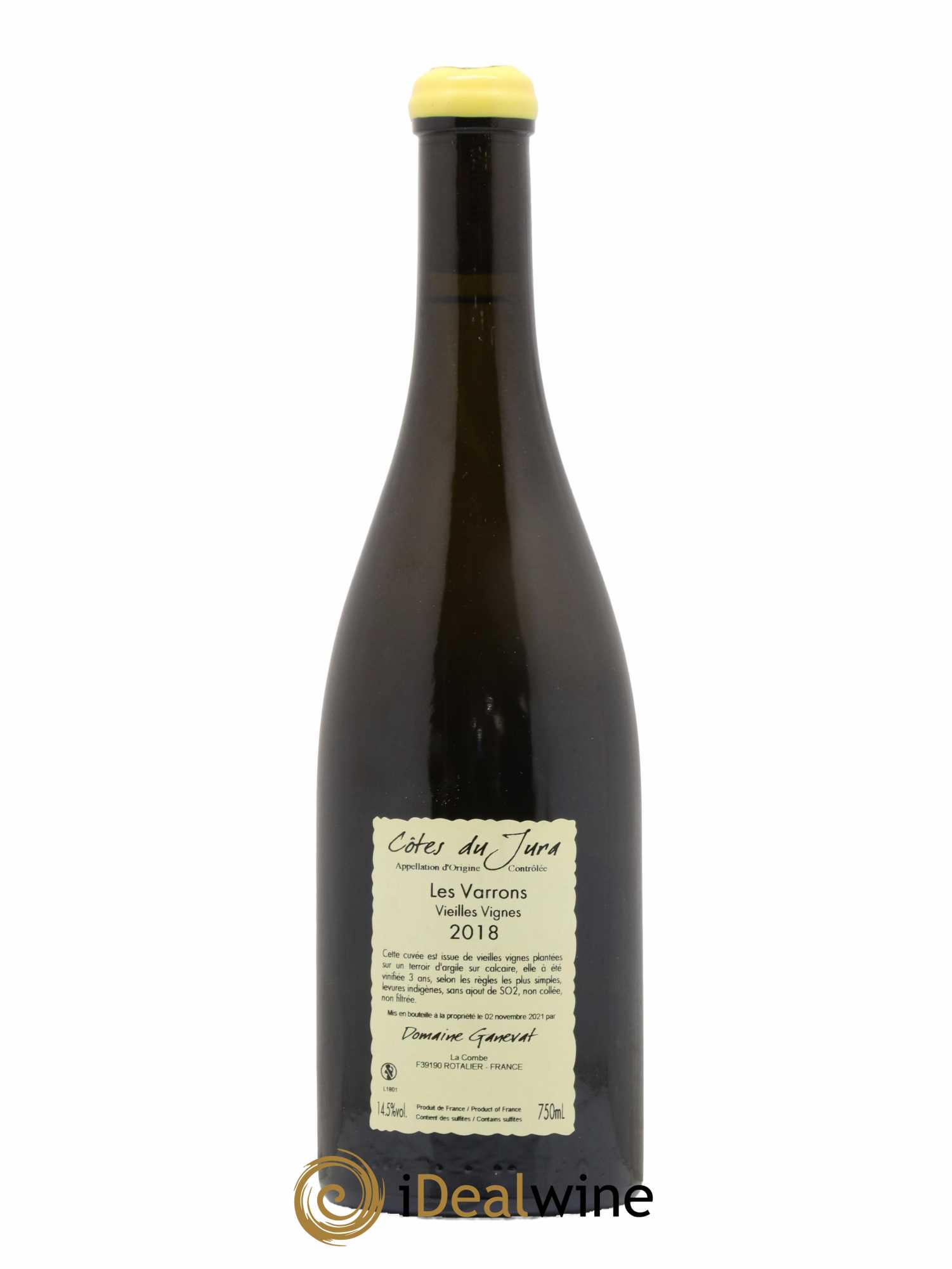 Côtes du Jura Les Varrons Vieilles Vignes Jean-François Ganevat (Domaine) 2018 - Lot de 1 bouteille - 1