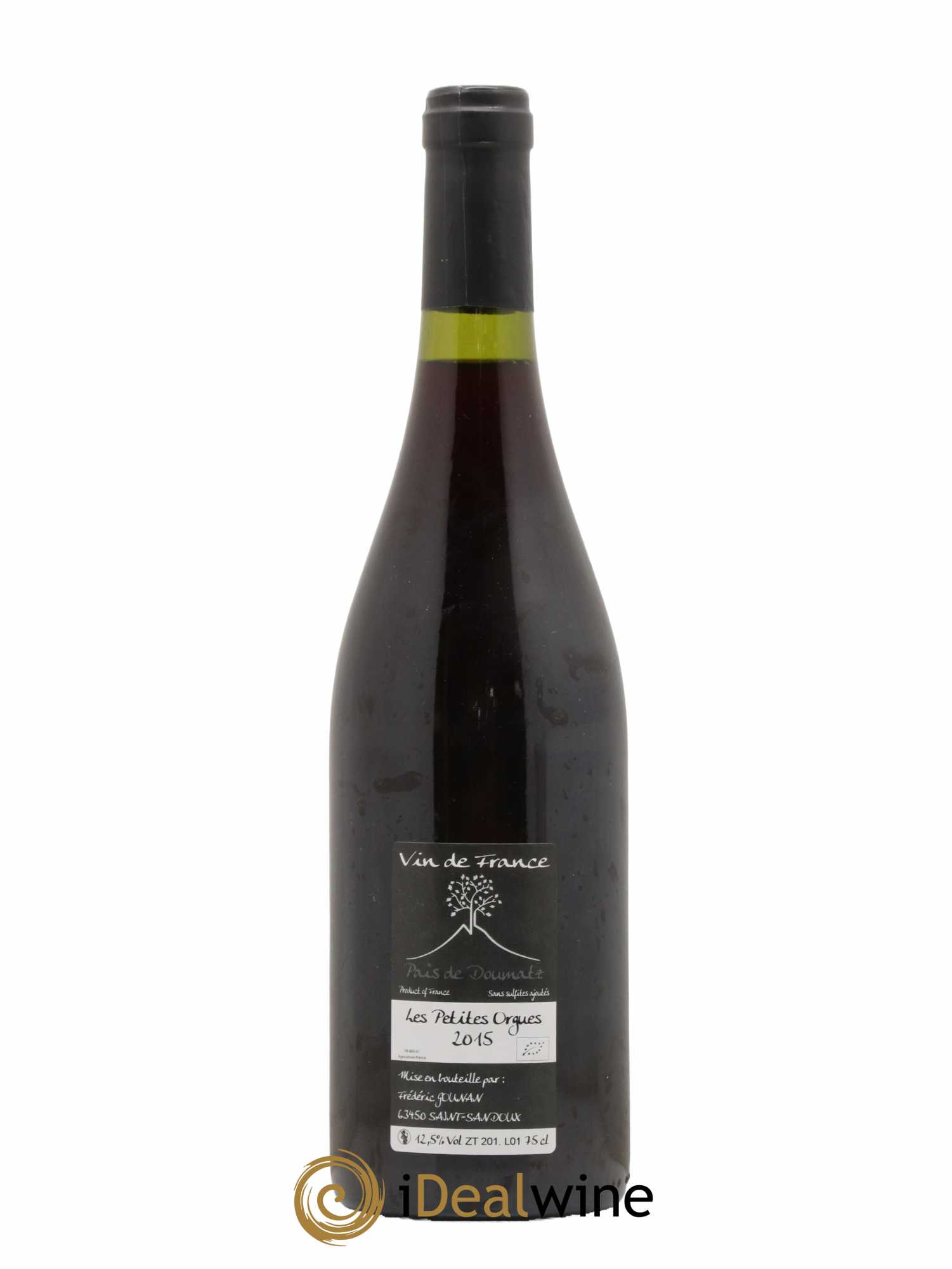Vin de France Les Petites Orgues Vignoble de l'Arbre Blanc 2015 - Lot de 1 bouteille - 1