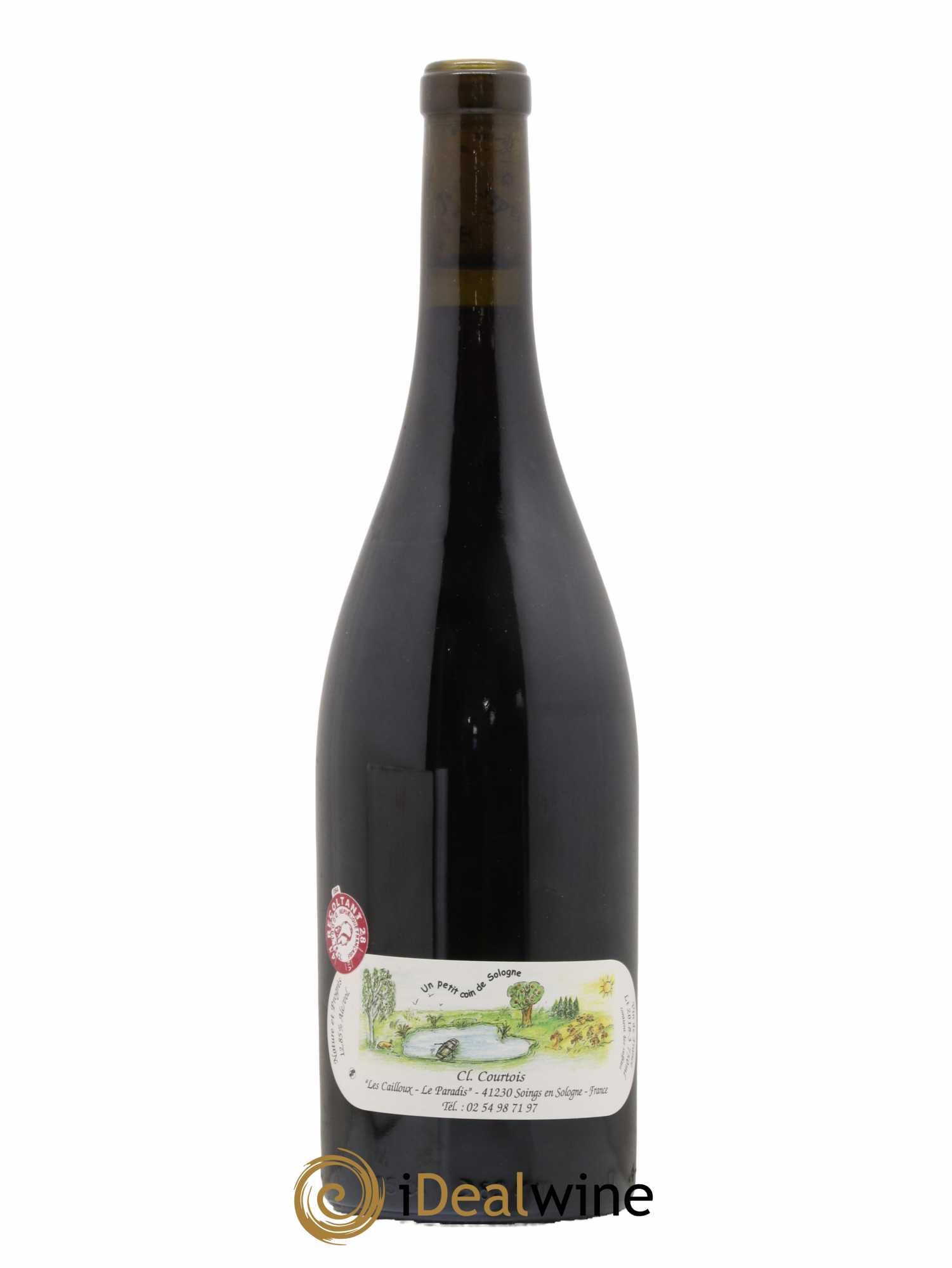 Vin de France Racines Les Cailloux du Paradis - Claude Courtois 2018 - Lot de 1 bouteille - 1