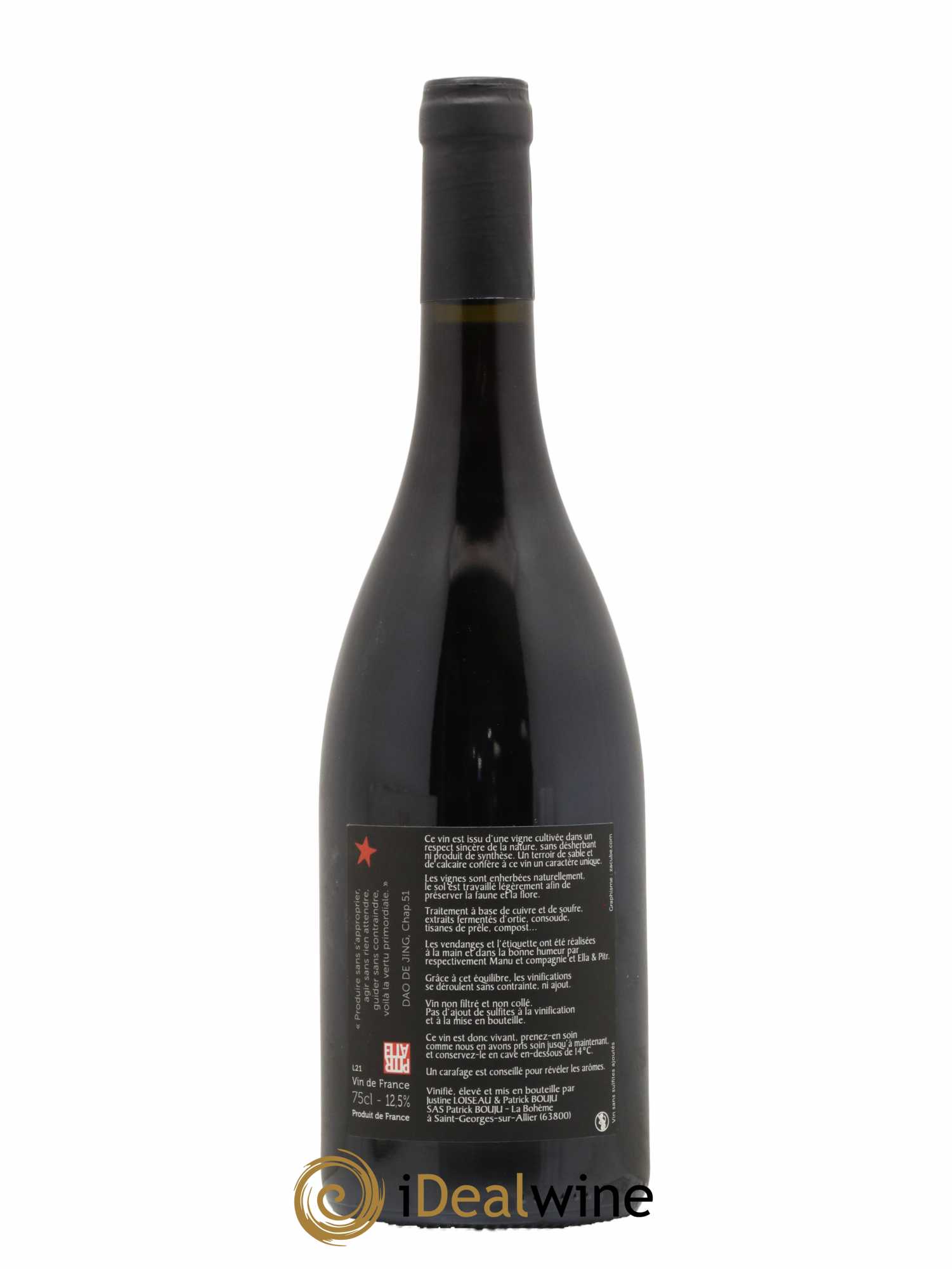 Vin de France Cailloux Patrick Bouju - La Bohème 2021 - Lot de 1 bouteille - 1