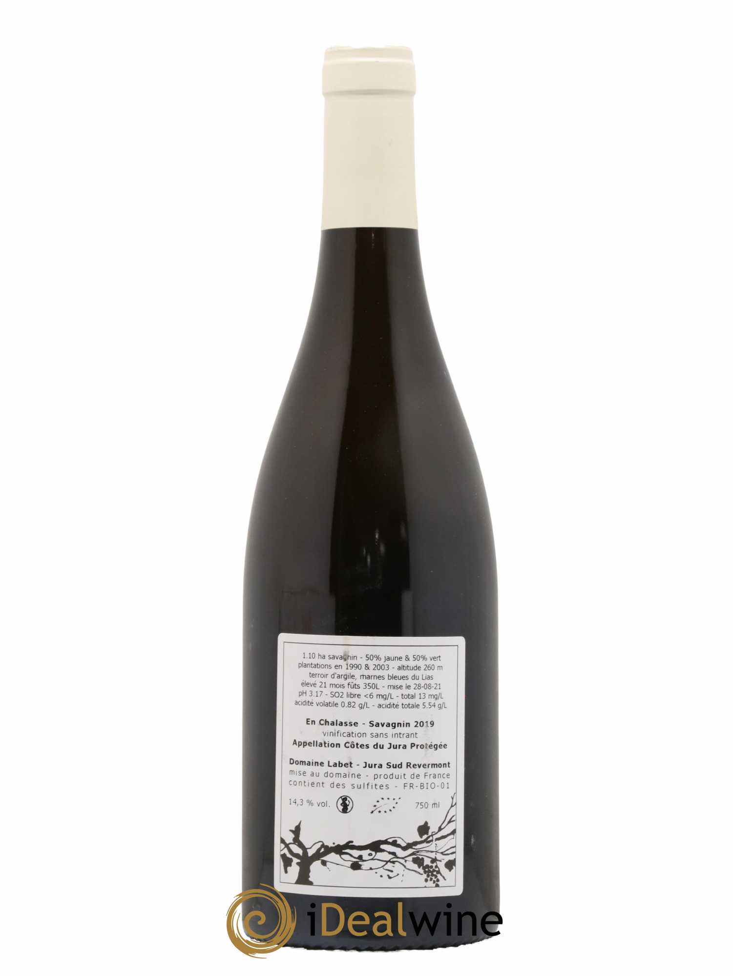 Côtes du Jura Fleur de Savagnin En Chalasse Romain - Julien - Charline Labet 2019 - Lot de 1 bouteille - 1