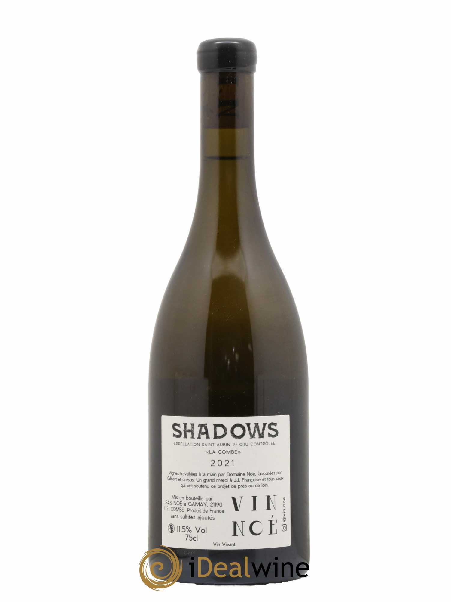 Saint-Aubin 1er Cru La Combe Shadows Vin Noé 2021 - Lot de 1 bouteille - 1